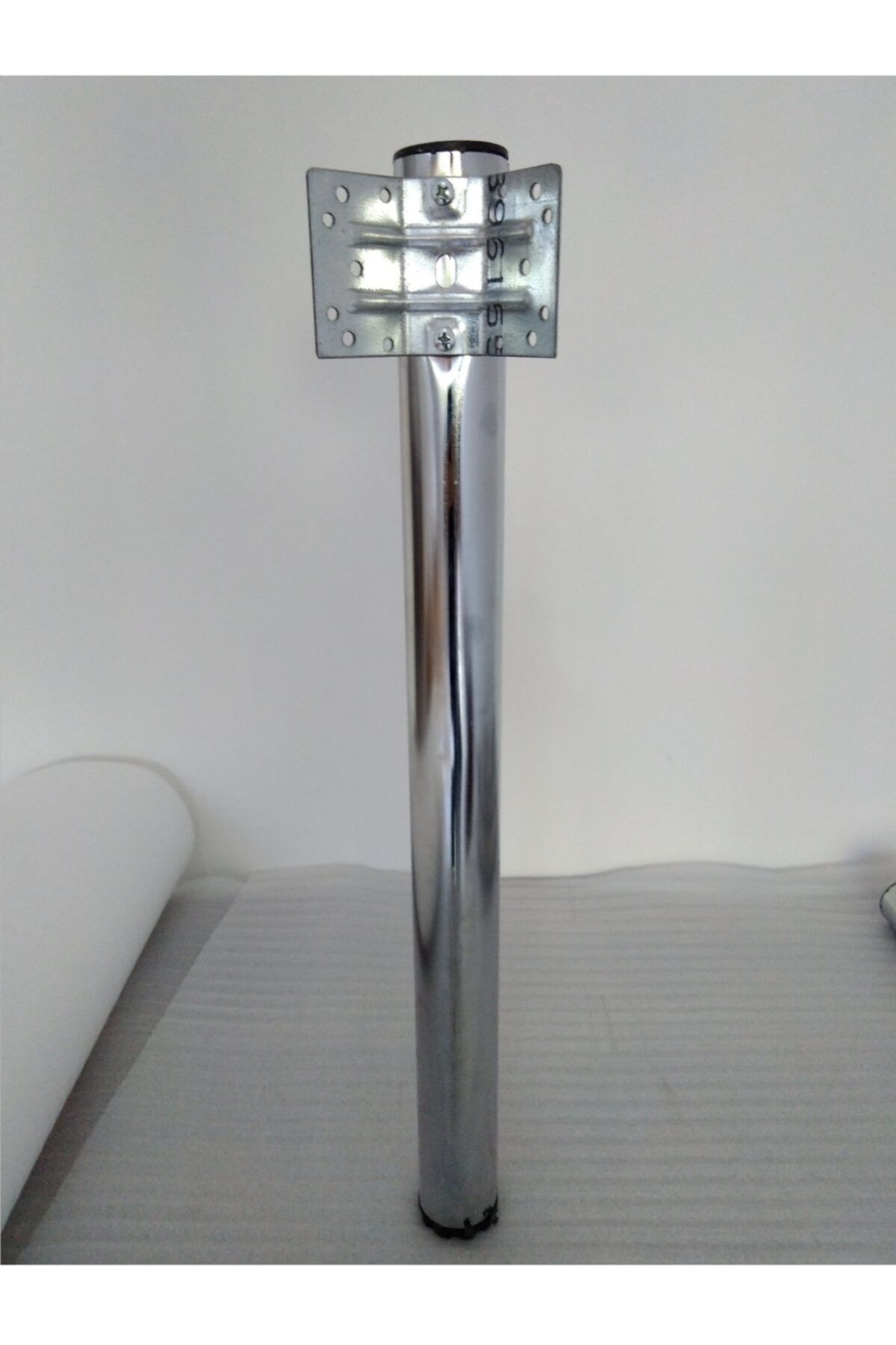 DEMONTEPARK Metal Boru Ayak 72.5 Cm, Mutfak Masası Ayağı Nikel-krom Ayak