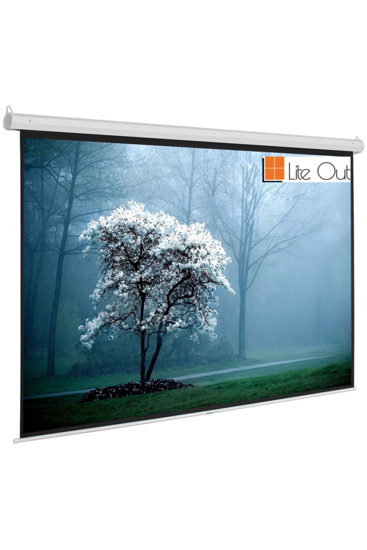 LiteOut 300x173cm Motorlu Projeksiyon Perdesi