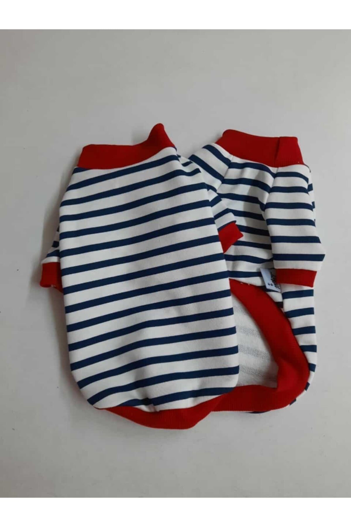 Zeyşil Pati Giyim Çizgi Desenli Kalın Penye Sweatshirt