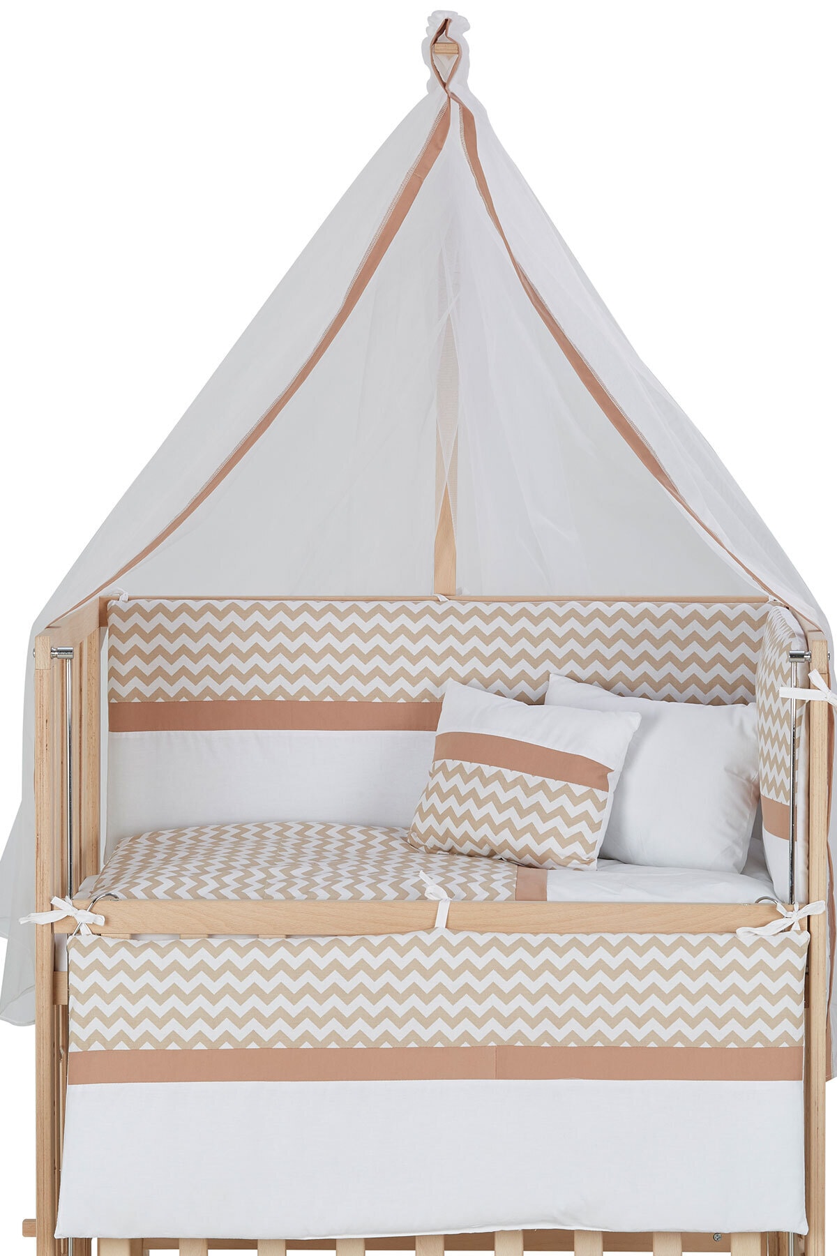 Babycom 50*90 Kahve Zikzak Uyku Seti