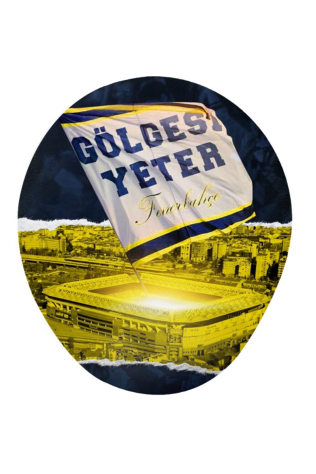 MiniPera Gölgesi Yeter Baskılı Fenerbahçe Bilek Destekli Mouse Pad