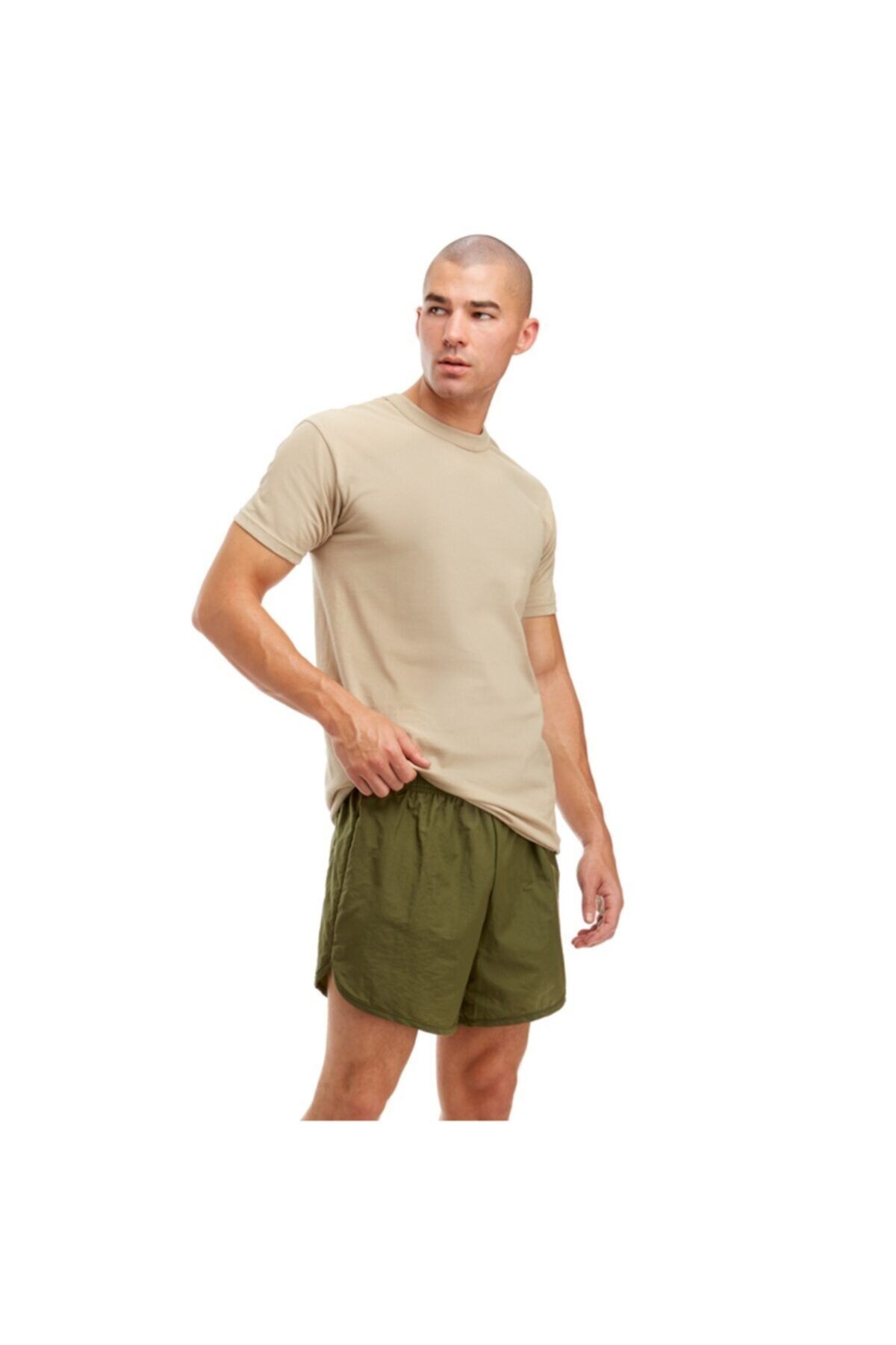 U.S Army Soffe Mens Military Pt Running Short With Pocket Olive Dye Green Koşu Şortu Made In The Usa