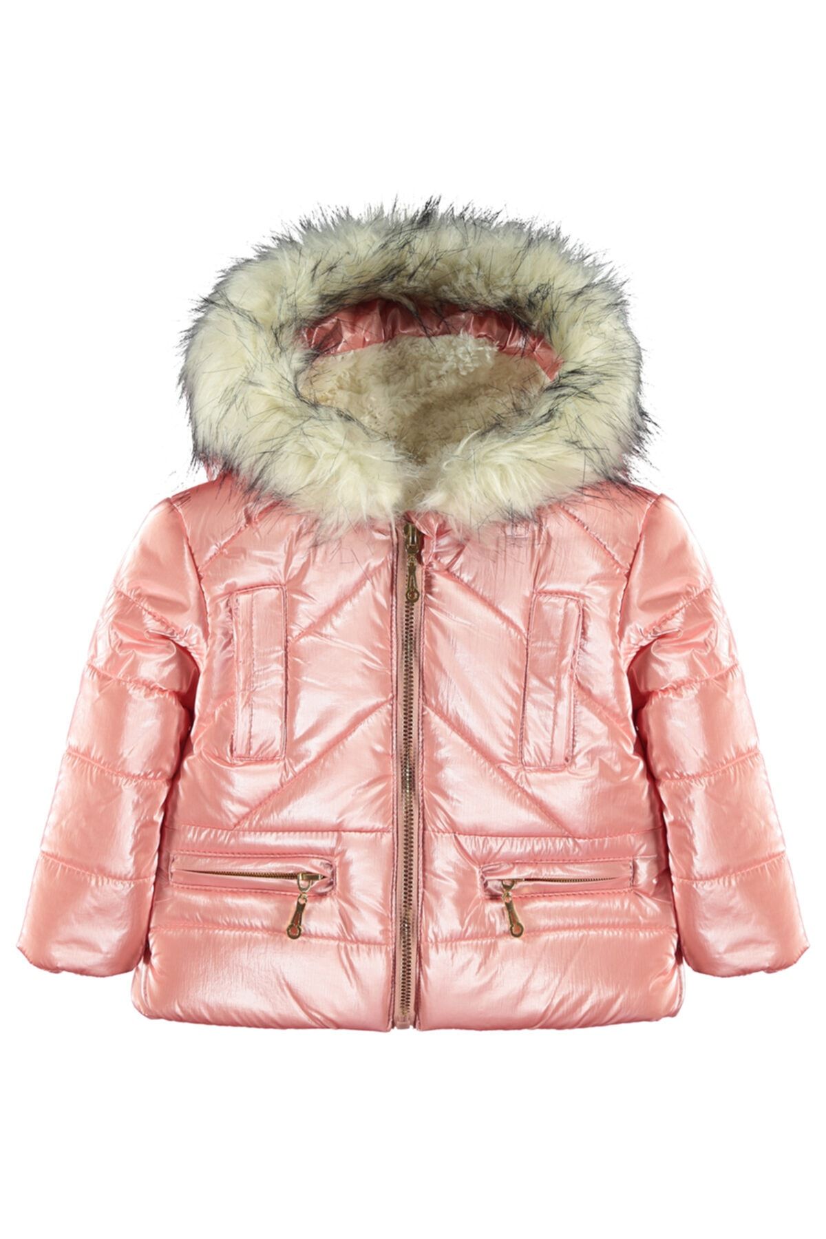 civil baby kiz bebek kapusonlu mont 6 18 ay somon fiyati yorumlari trendyol