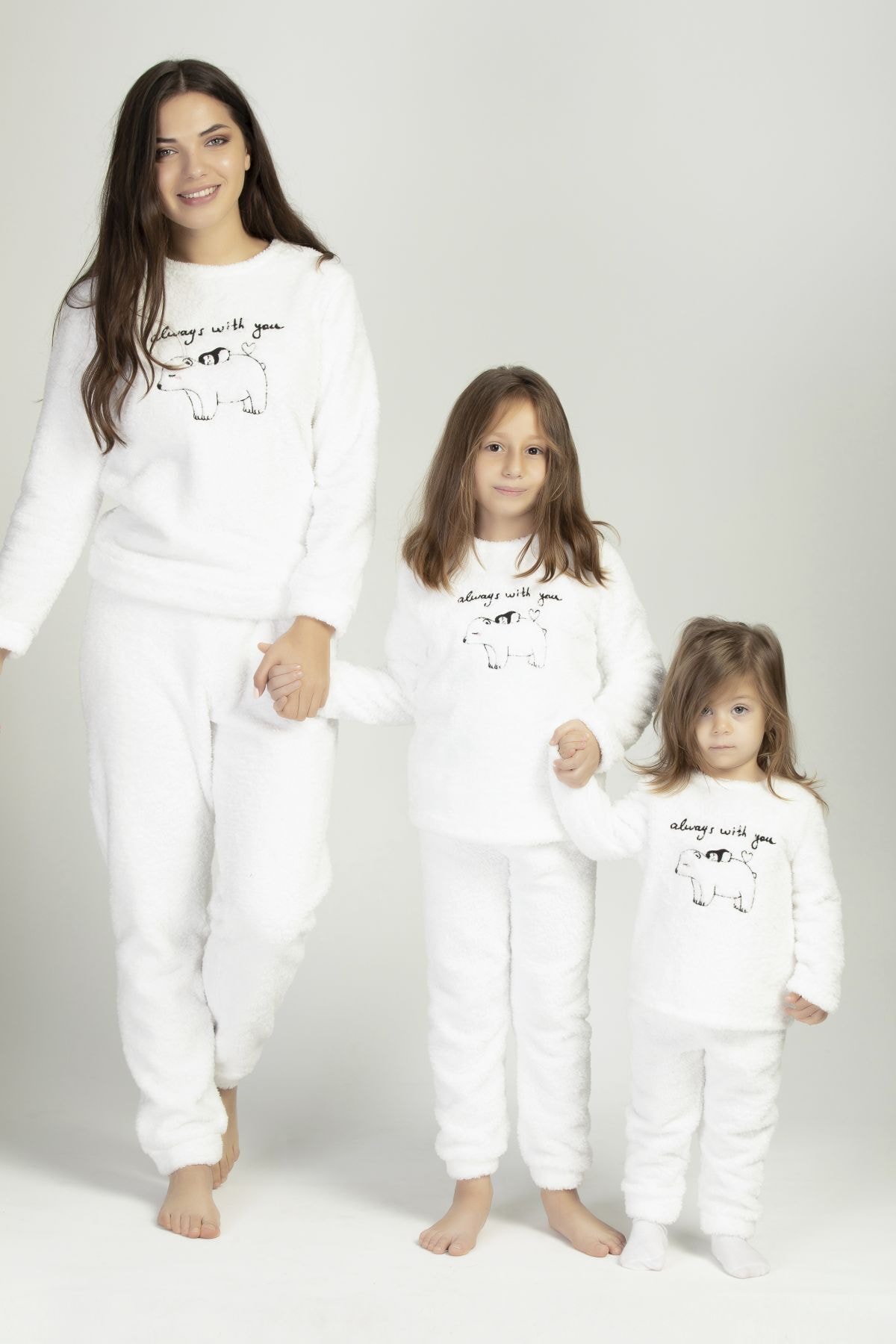 LILIAN Bear Wellsoft Pijama Takımı (Anne Ve Cocuklar Ayrı Ayrı Satılır)