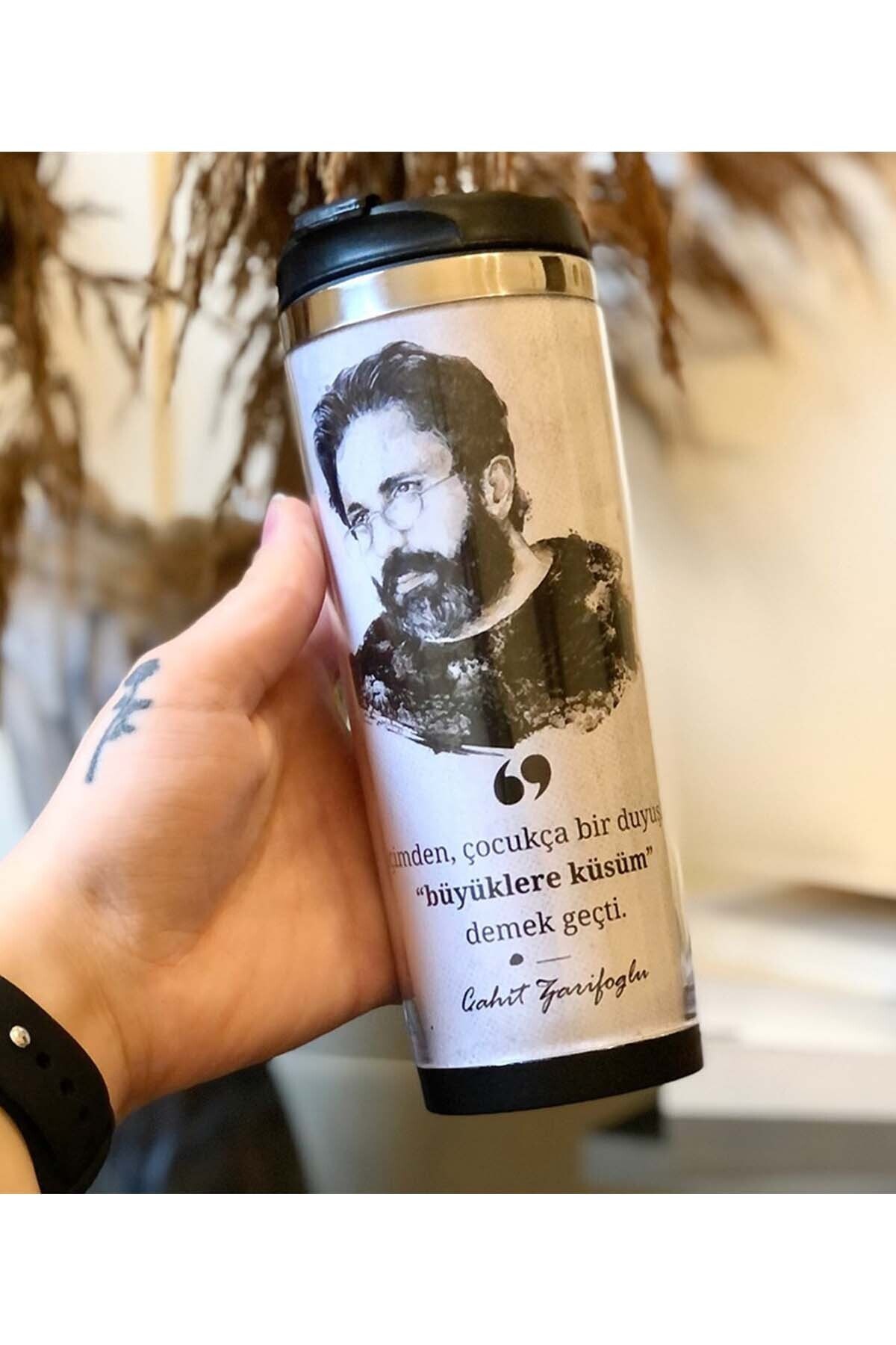 Patladı Gitti Cahit Zarifoğlu Tasarımlı 400 ml Çelik Mug Bardak