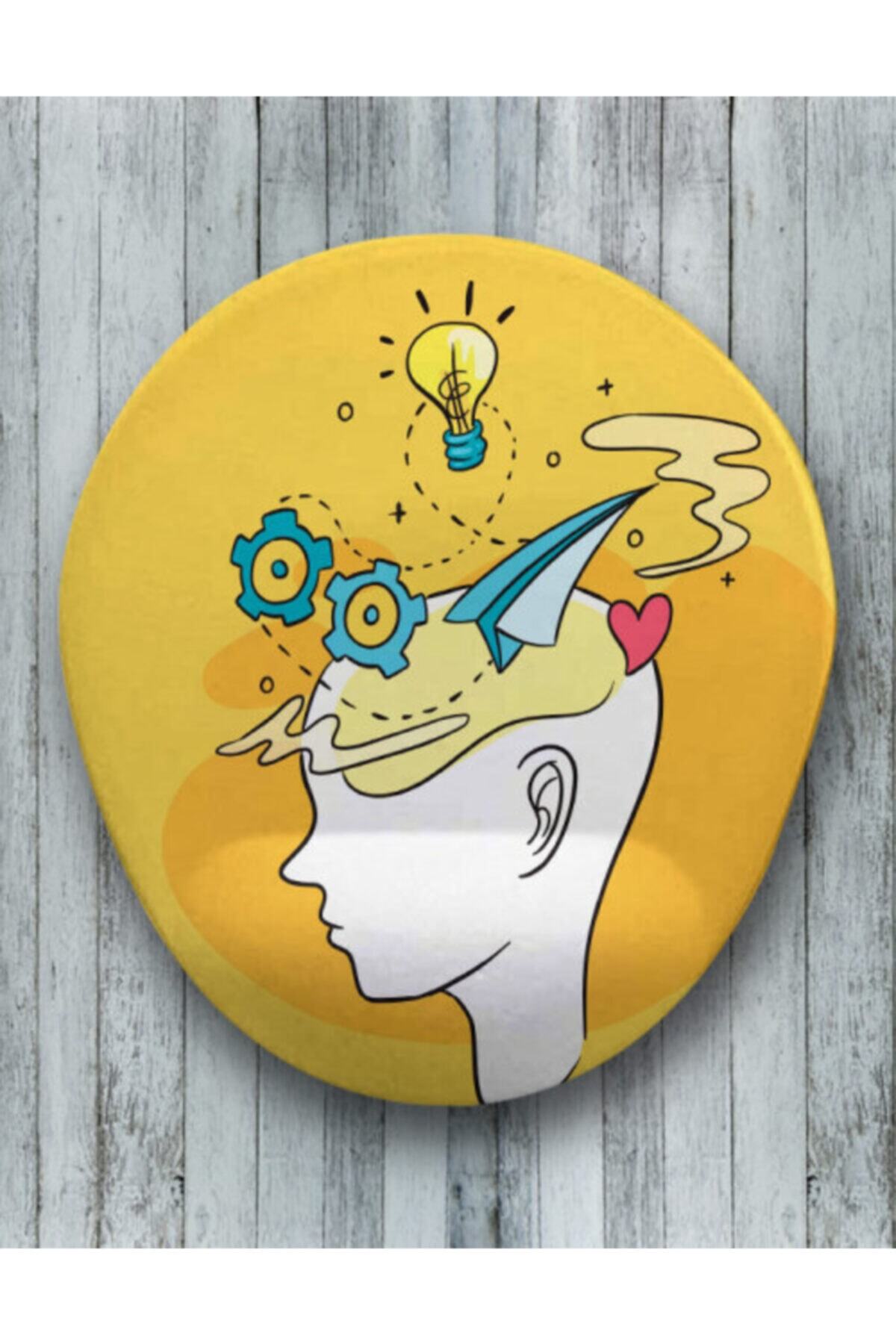 Onartem Brainstorming Oval Bilek Destekli Mouse Pad