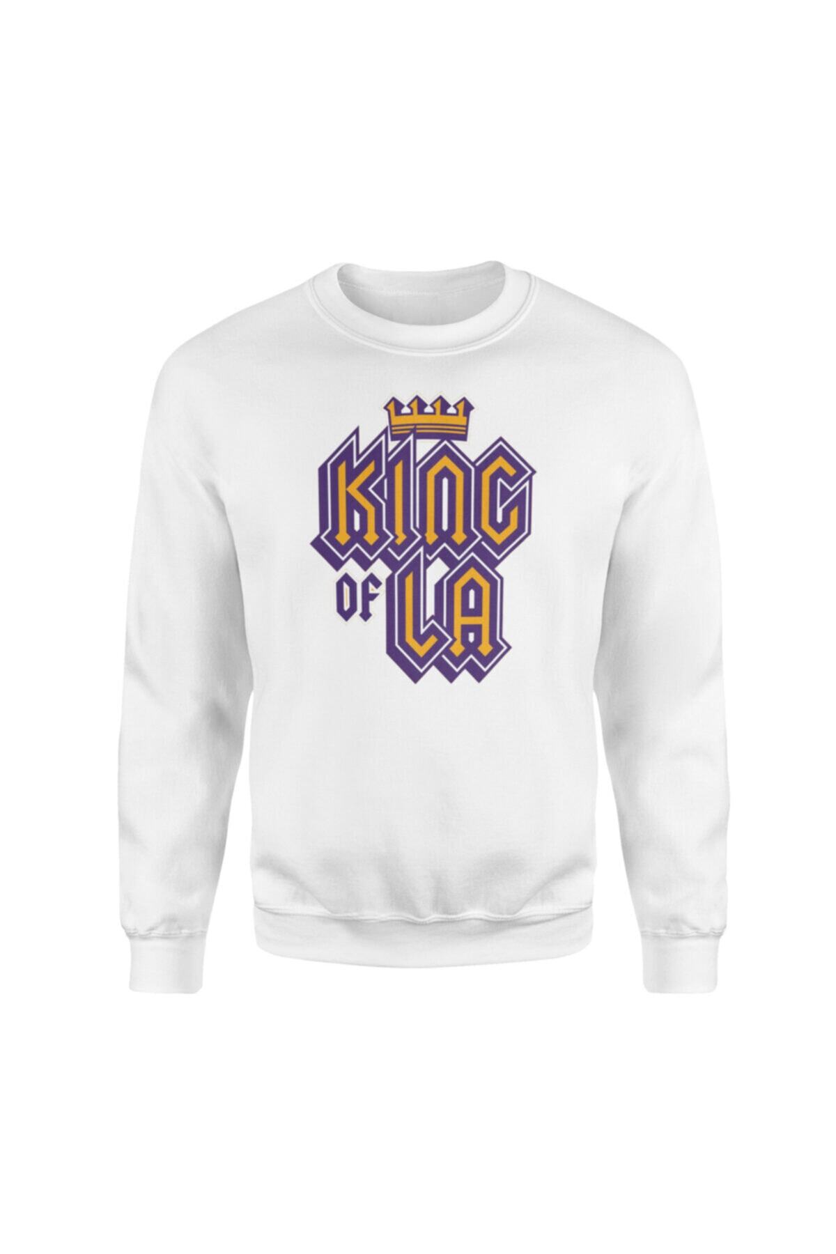 NSJ SPORTIVE King Of La Beyaz Sweatshirt