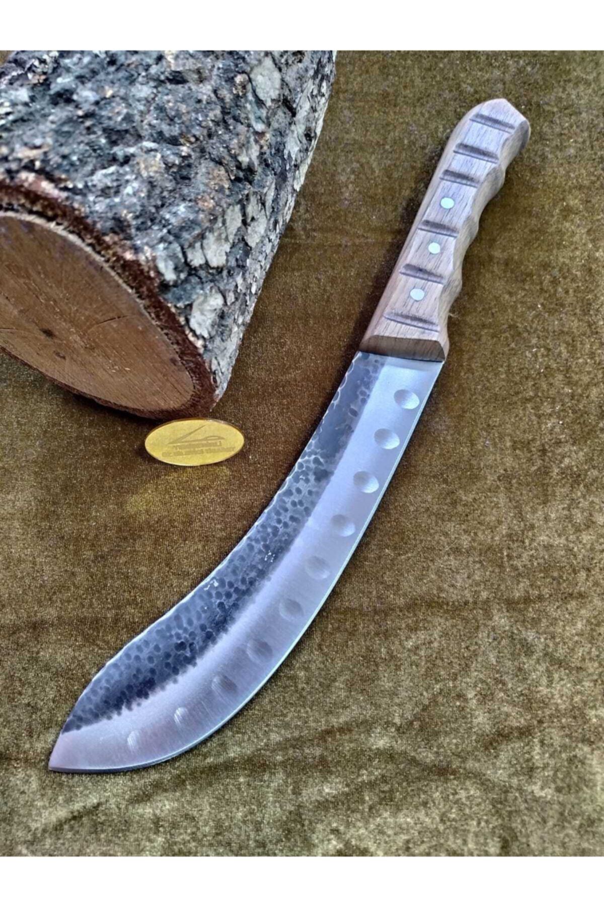 taşçı Bursa Dövme Çelik Et Bıçağı El Yapımı 30-32 Cm