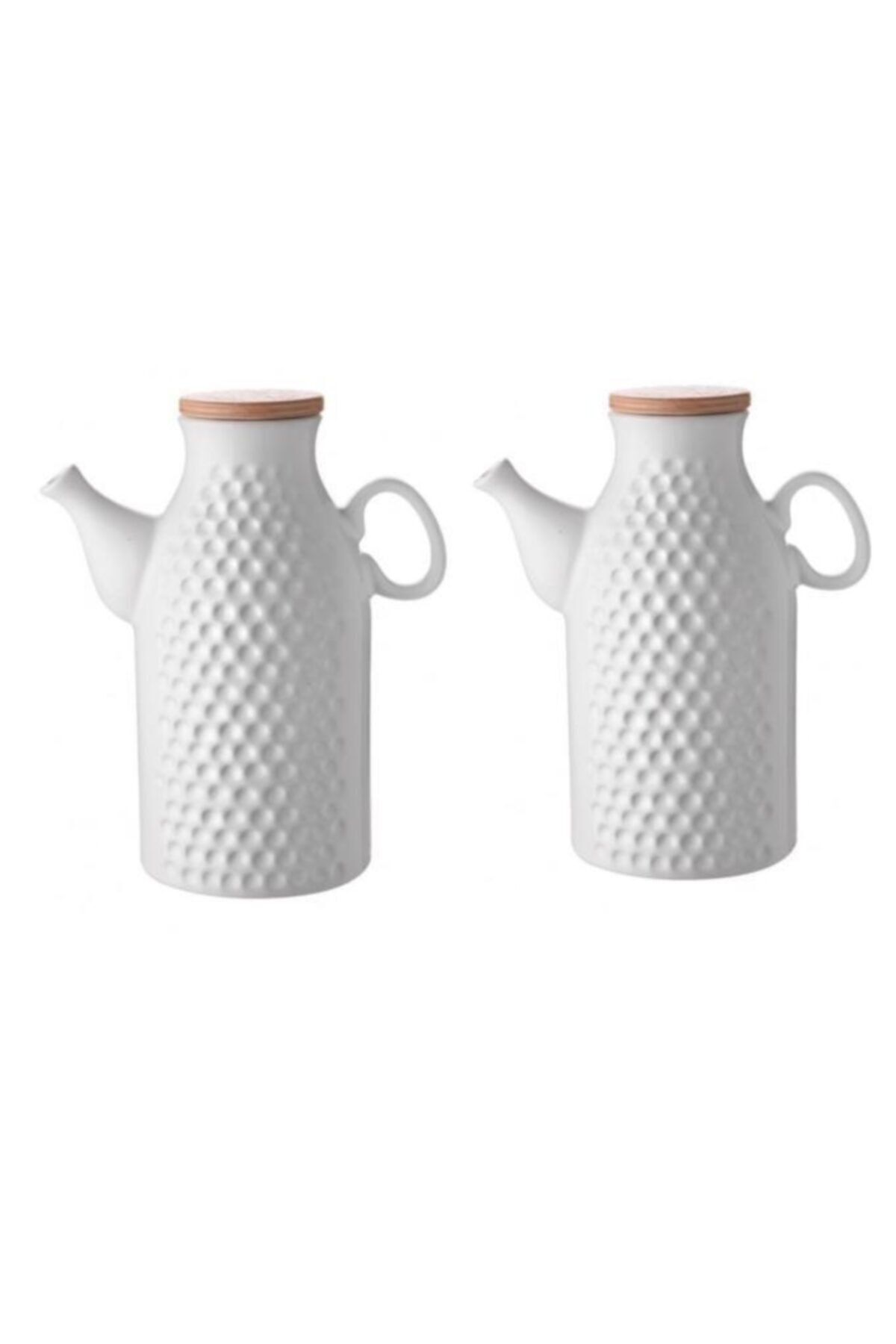 ŞURAMUTFAK Yağdanlık & Sirkelik 2 Adet 1000ml Yuvarlak Noktalı
