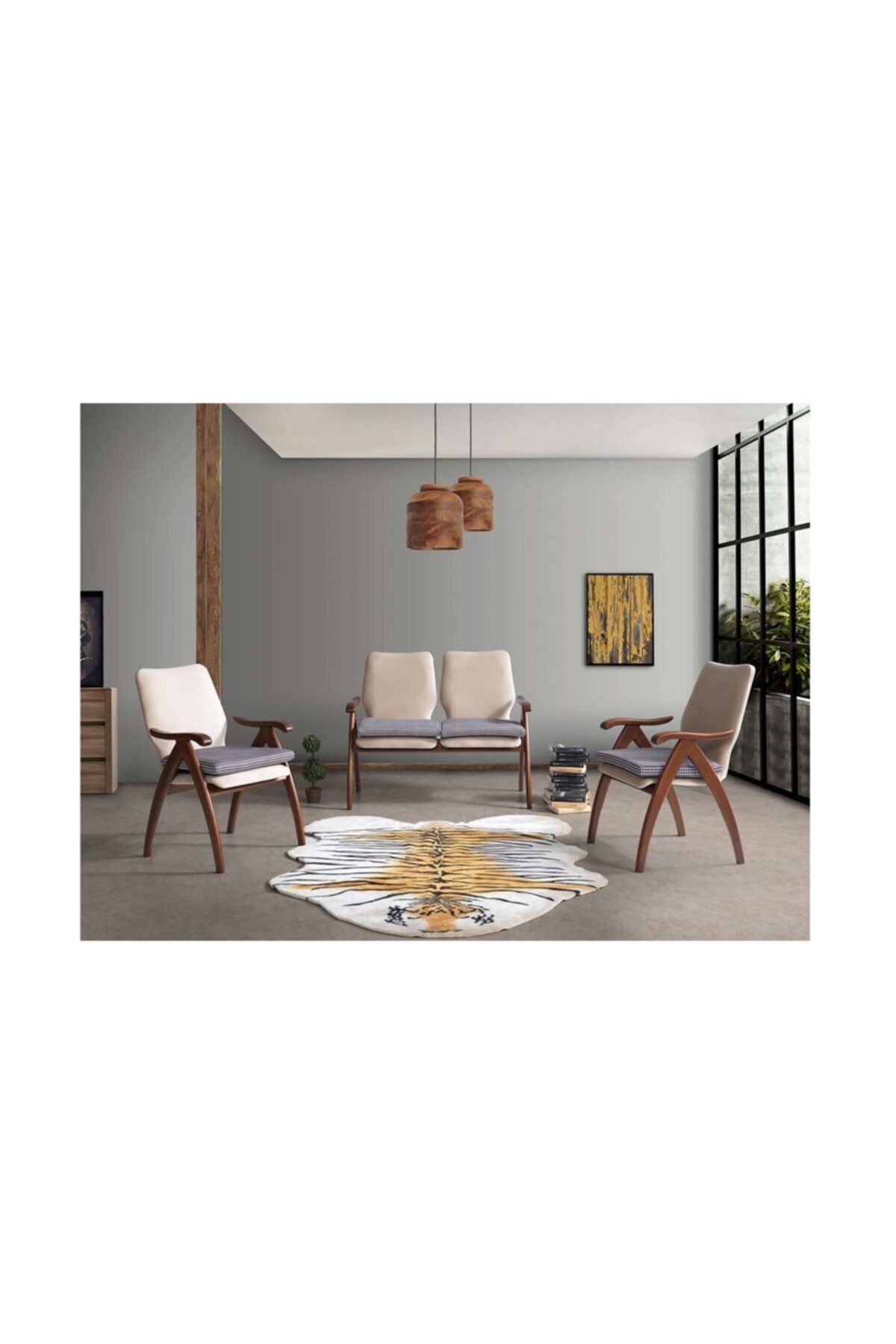 Özel Yapım Riberto Çay Seti (Salon, Balkon, Cafe Ofis) 2+1+1
