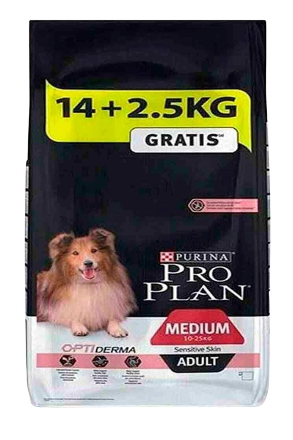 Proplan Medium Sensitive Skin Somonlu Yetişkin Köpek Maması 14+2,5 Kg