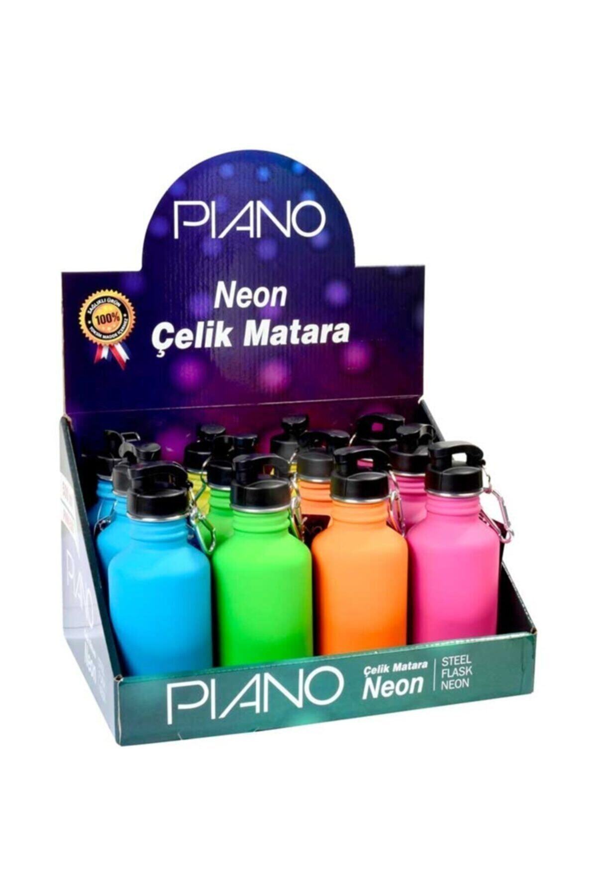 Piano Pıano Neon Çelik Matara 500 ml Renk Seçenekleriyle