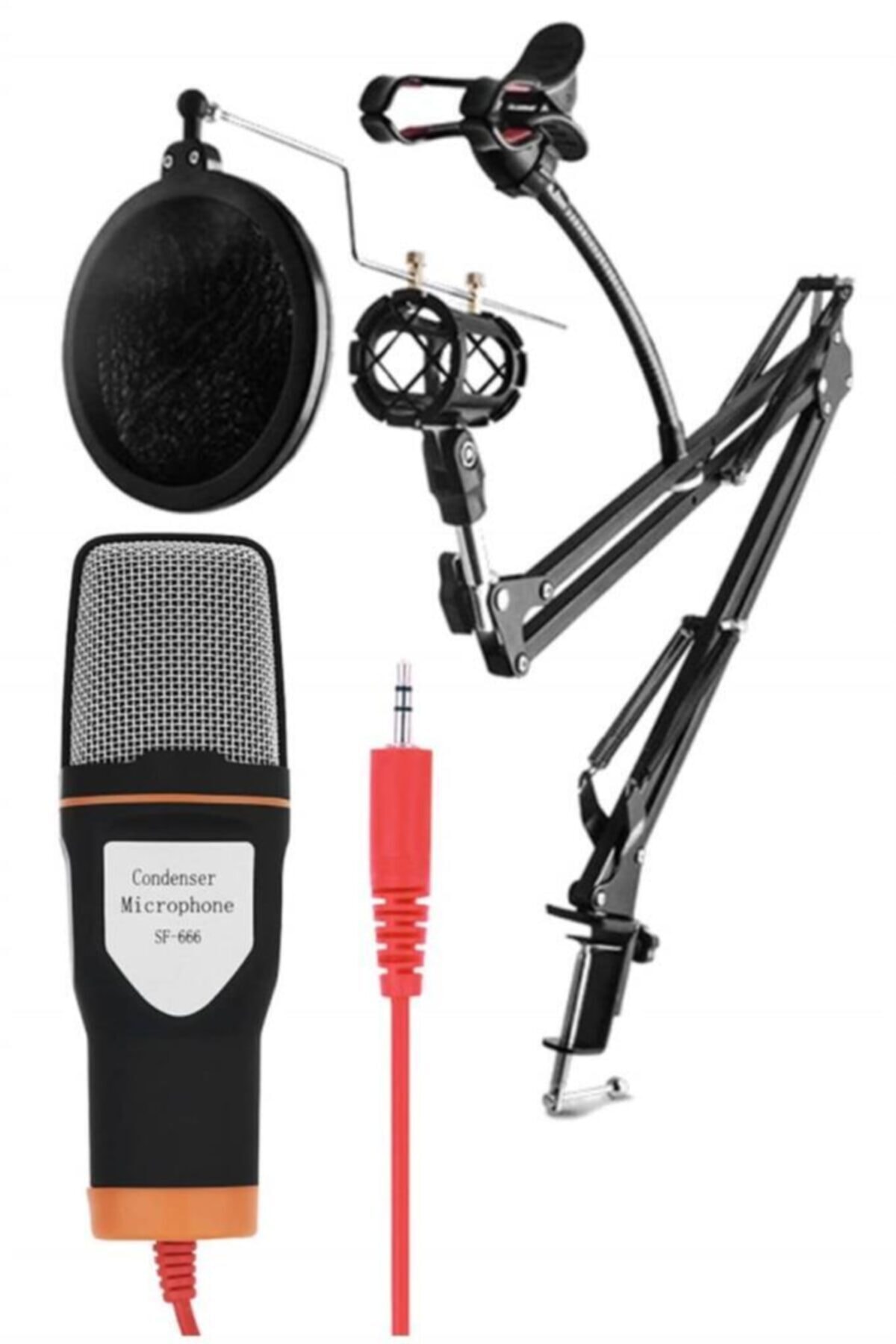 Lastvoice Midex Cx-20378b Pak Telefon Ve Pc Bilgisayar Condenser Youtuber Mikrofon