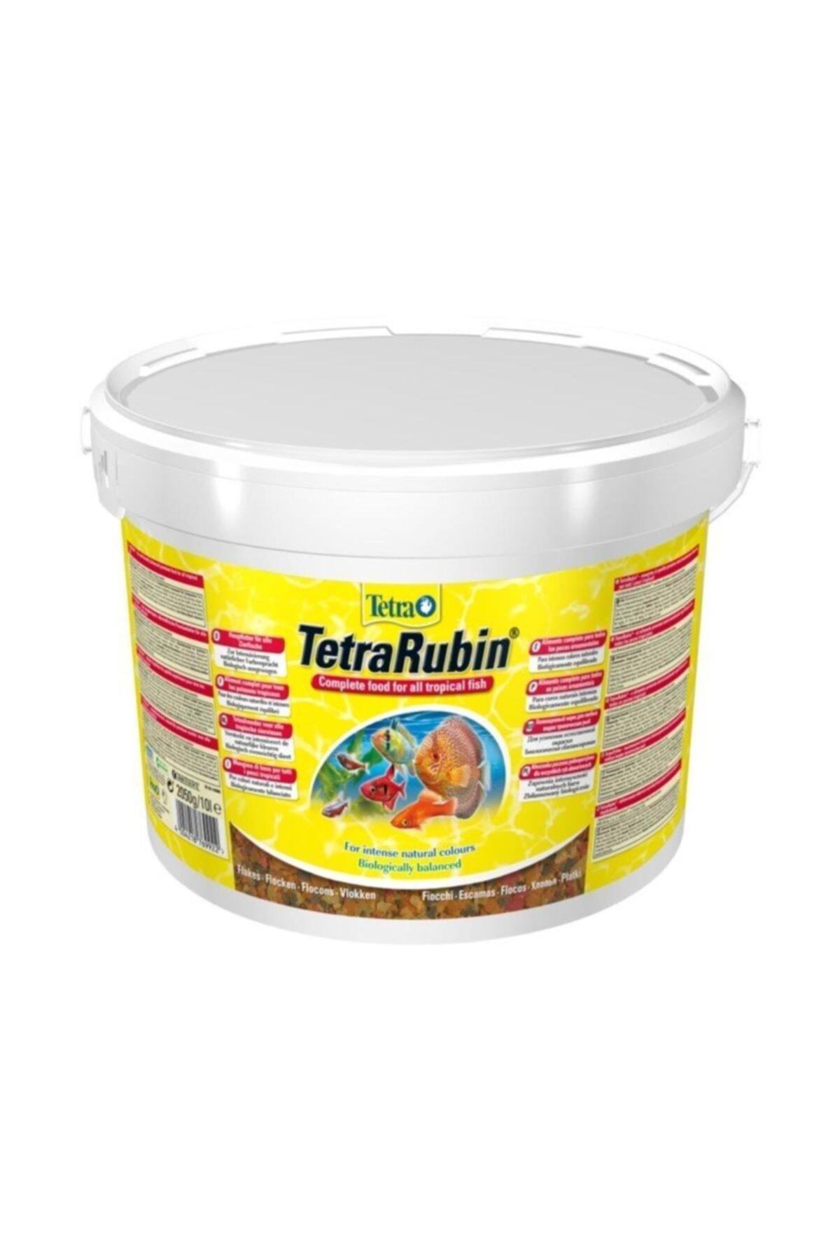 Tetra Rubin Flakes Renklendirici Pul Balık Yemi 10l Kova 2050gr