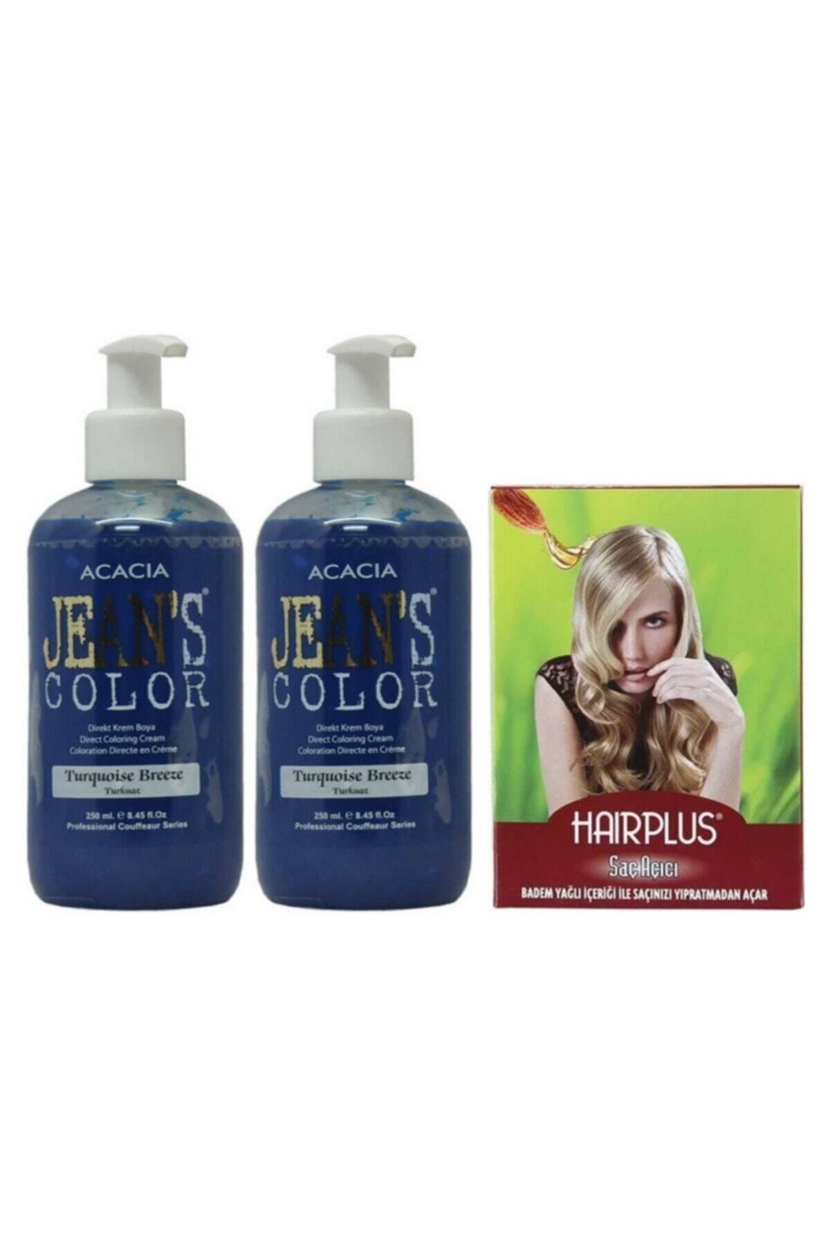 acacia sac boyasi turkuaz 250ml 2ad ve hairplus sac acici fiyati yorumlari trendyol