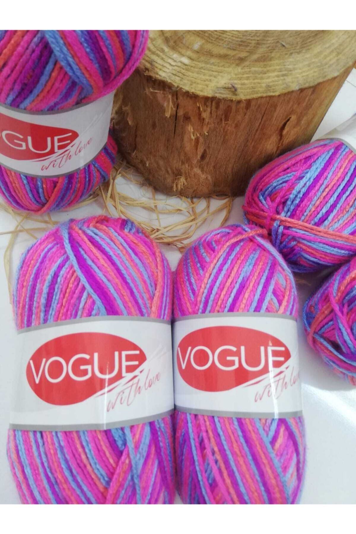 vogue ihrac fazlasi pembe ebruli tonlarda cok renkli el orgu ipi 1 paket 5 adet fiyati yorumlari trendyol