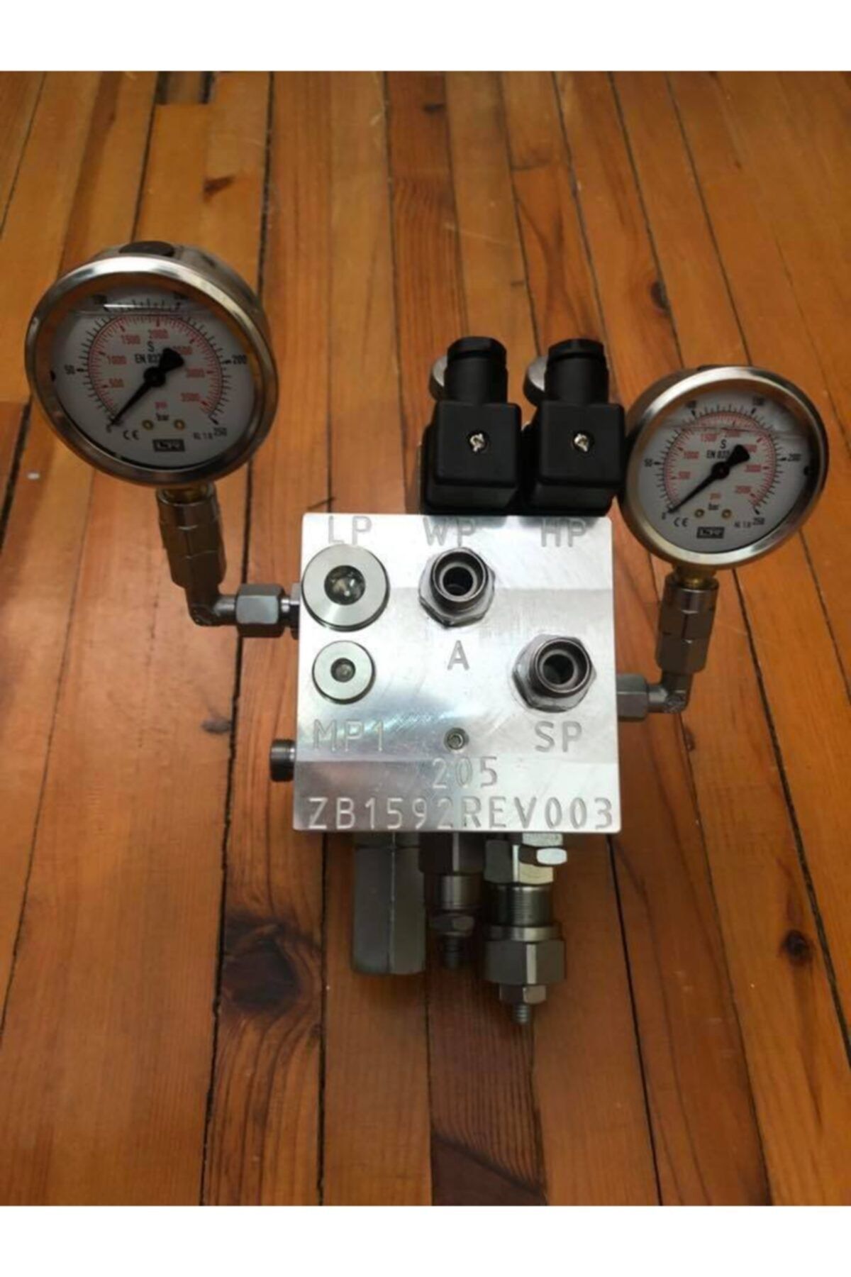 Hasyılmaz 3500 Psi Basınç Şalterli Kontrol Valfi Göstergesi - Marine Basınç Kontrol Valfi