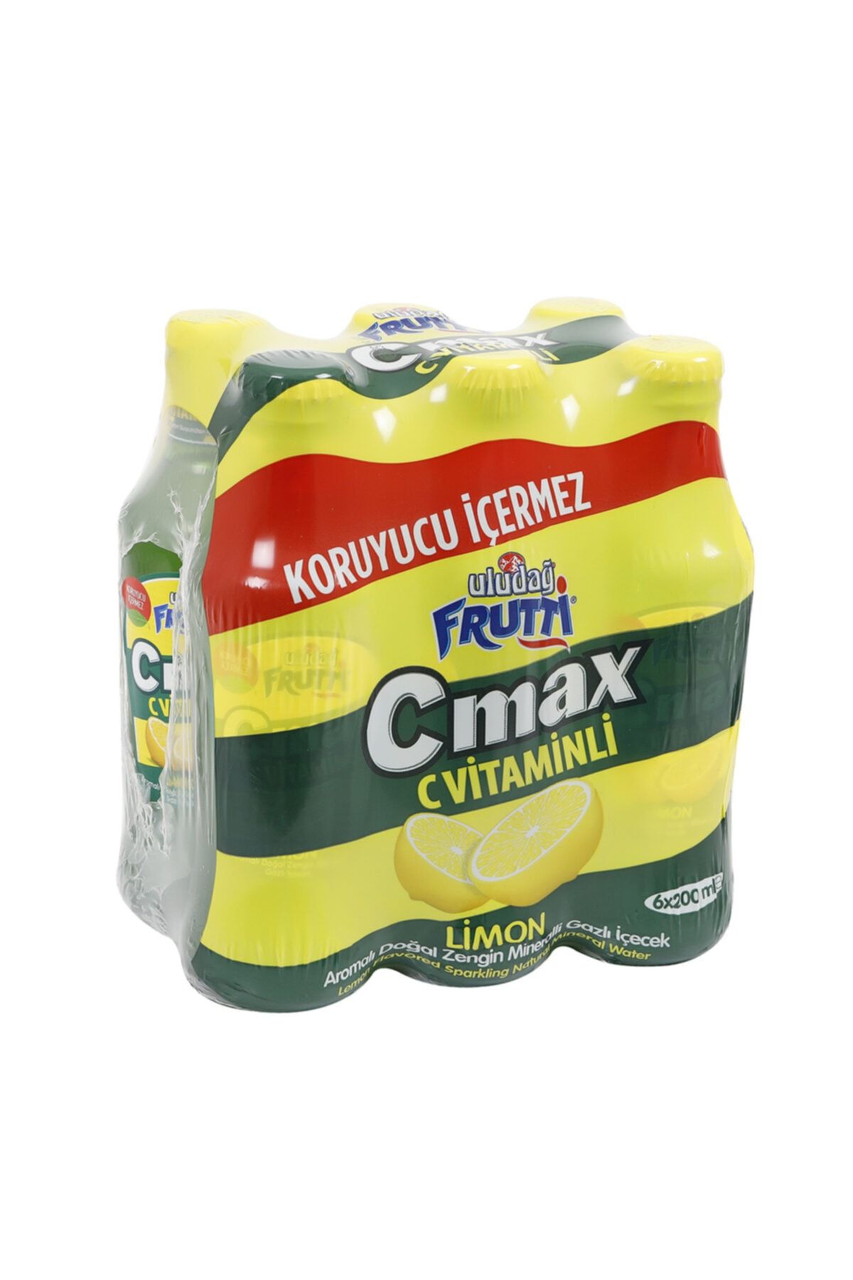 Uludağ Limon Aromalı C Vitaminli Soda 6 Lı
