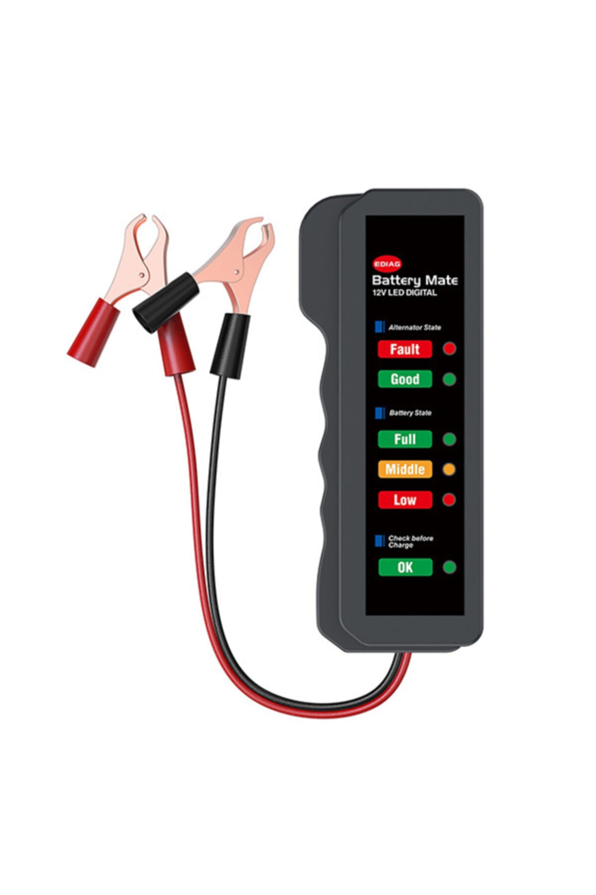 Ally Mobile Akü ve Alternatör Led Göstergeli Kontrol Test Cihazı 12v