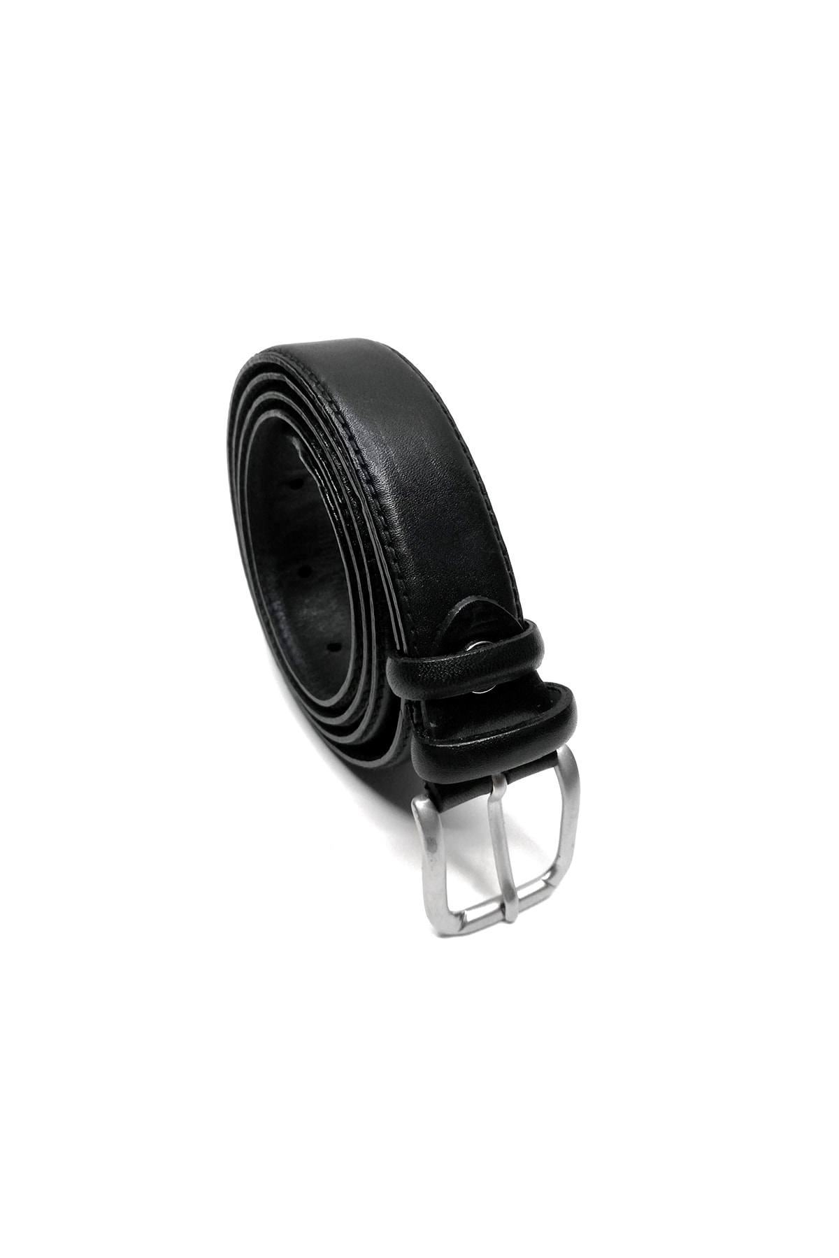 Cascades Leather Siyah Hakiki Deri Kemer 3 Cm Klasik Erkek Kumaş Pantolon Kemeri