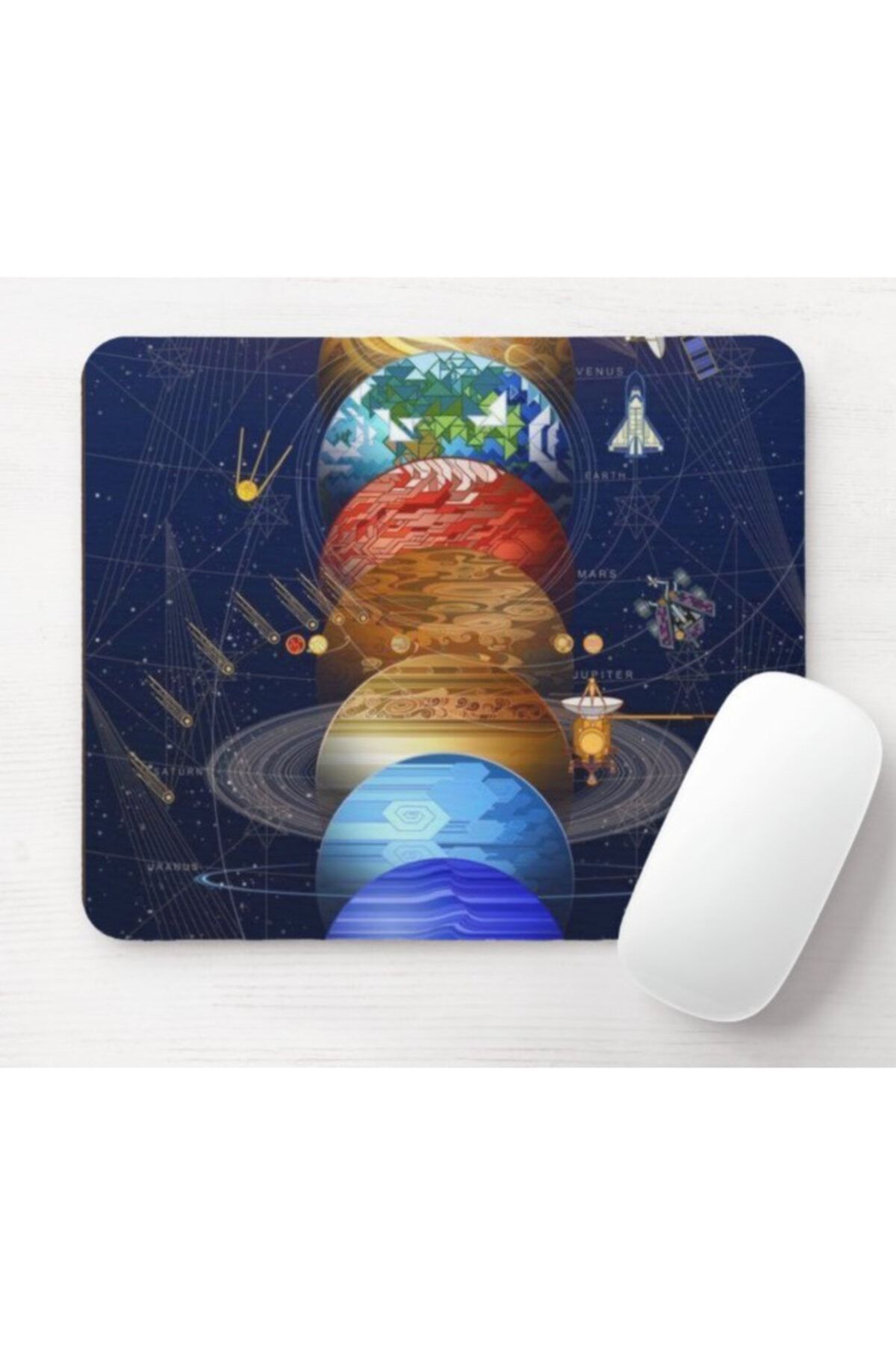 SEÇ Baskı Tasarım Gezegen Tasarım Mouse Pad