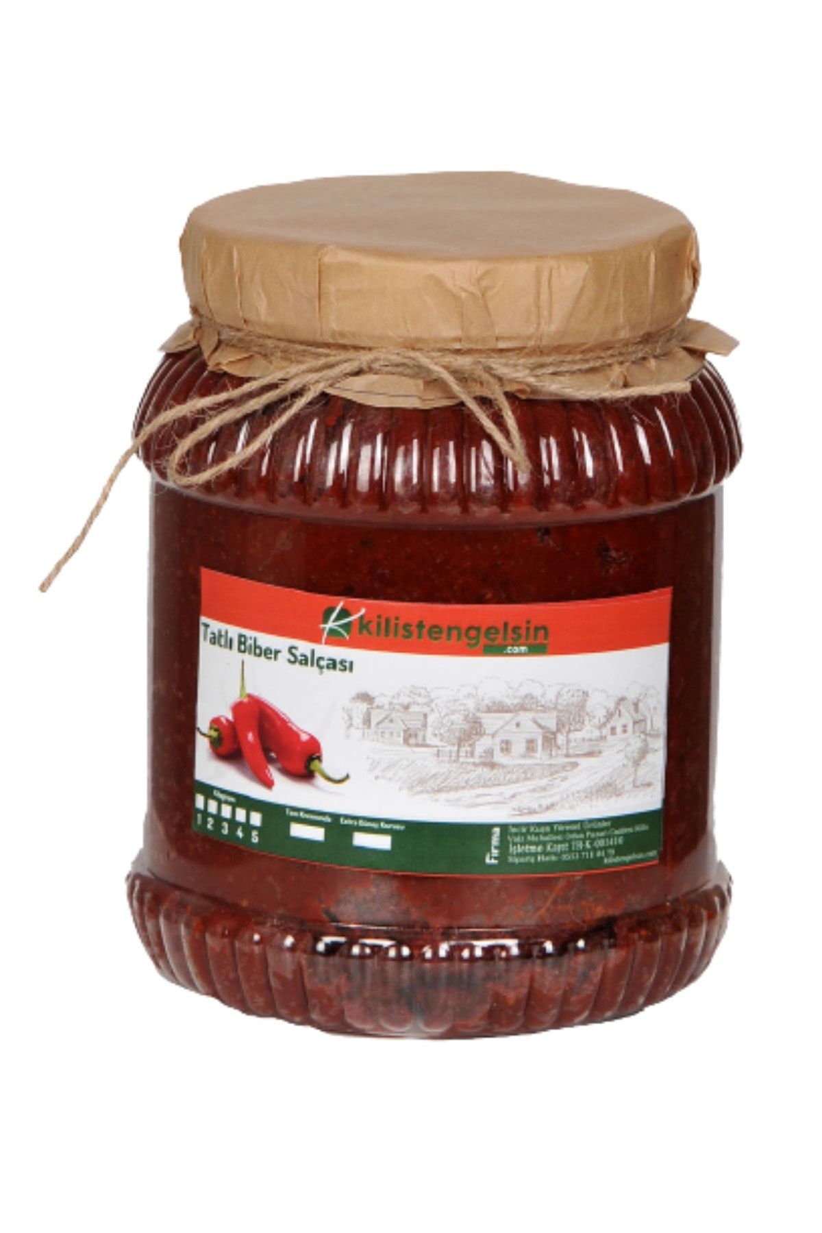 Kilisten Gelsin Ev Yapımı Doğal Tatlı Biber Salçası 2 kg