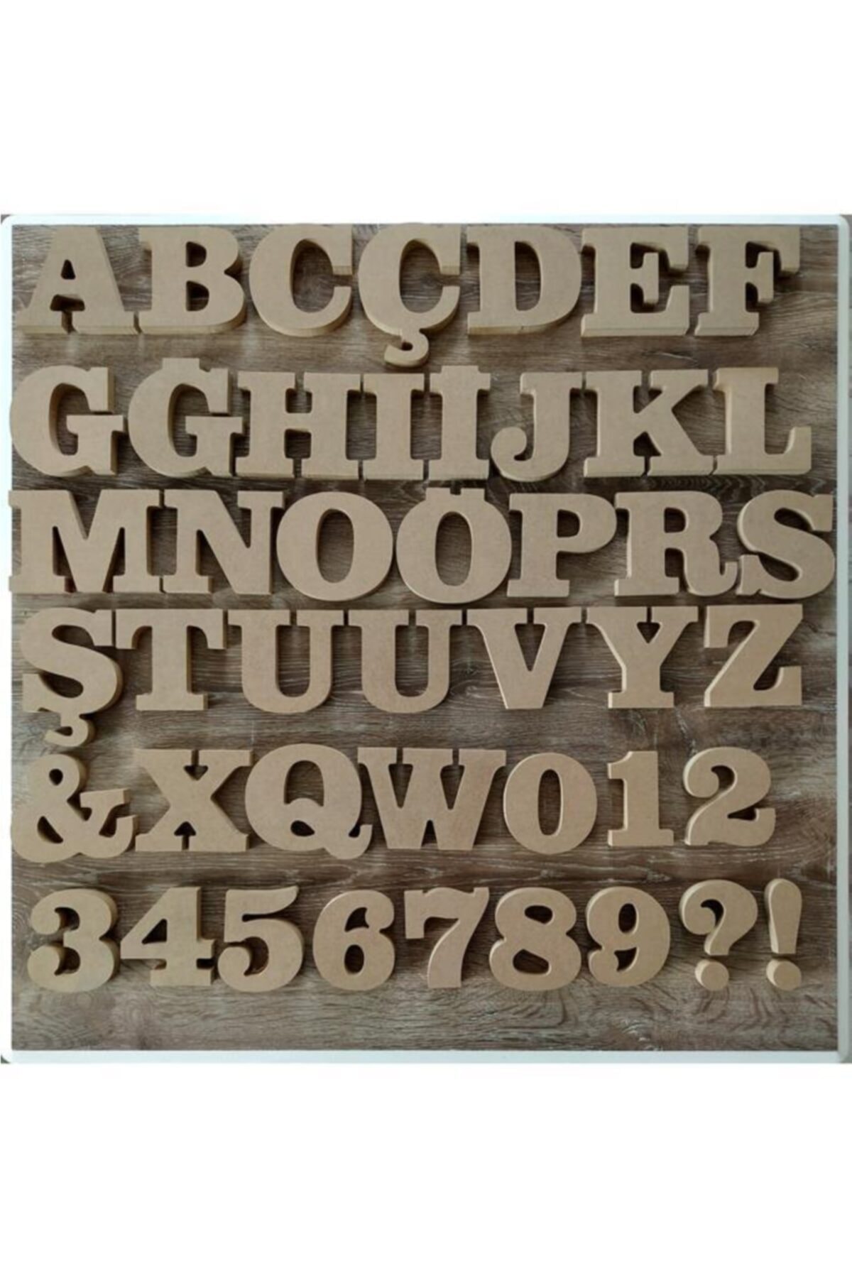 sgshobby Ahşap Harf Mdf 10 Cm 18 Mm Kalınlık E Harfi
