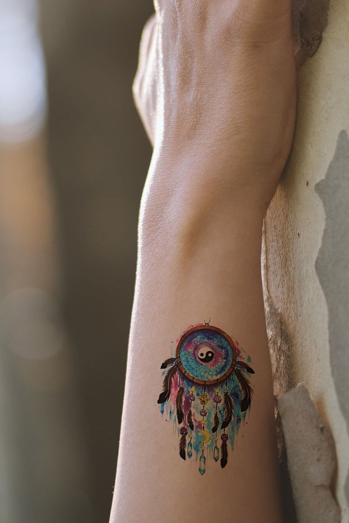 TAKIŞTIR Ying Yang Mini Geçici Dövme Tattoo