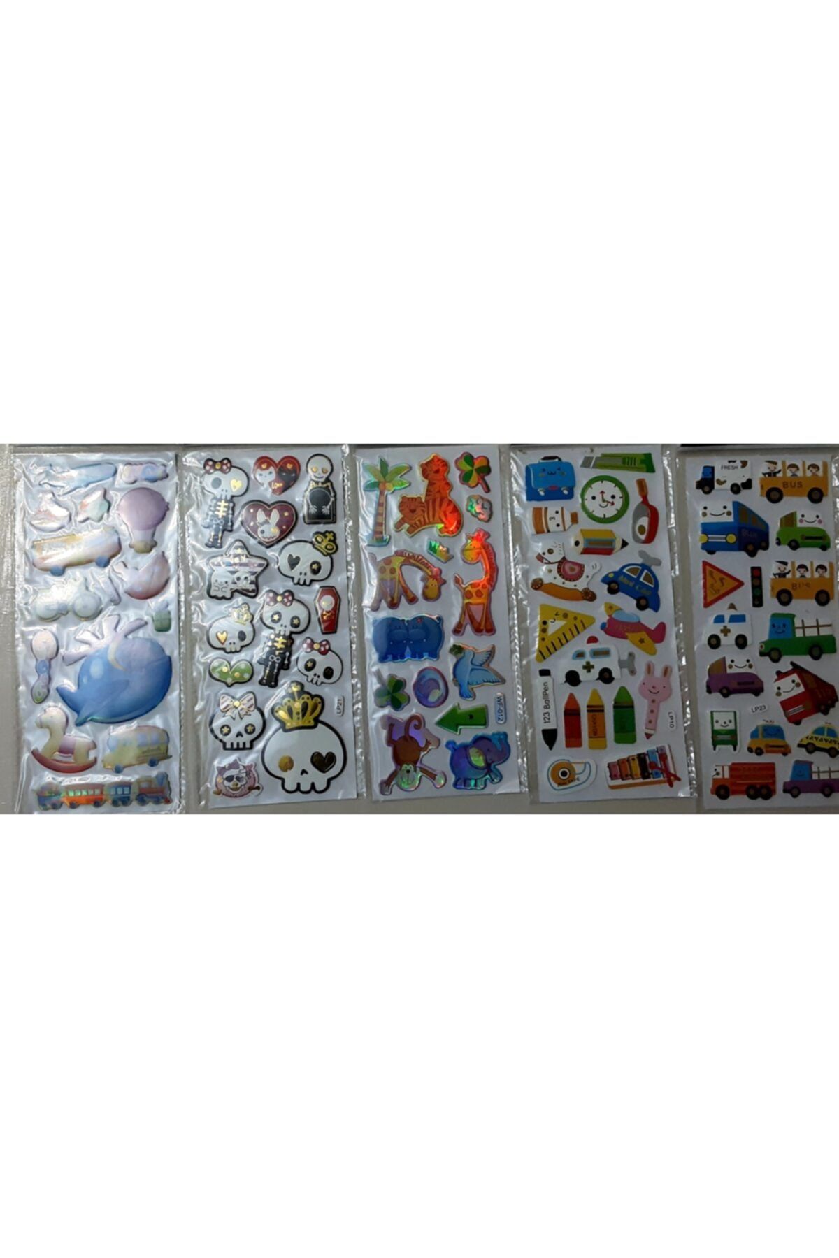 Ticon 3d Puffy Sticker 5 Adet ( Kabartmalı )
