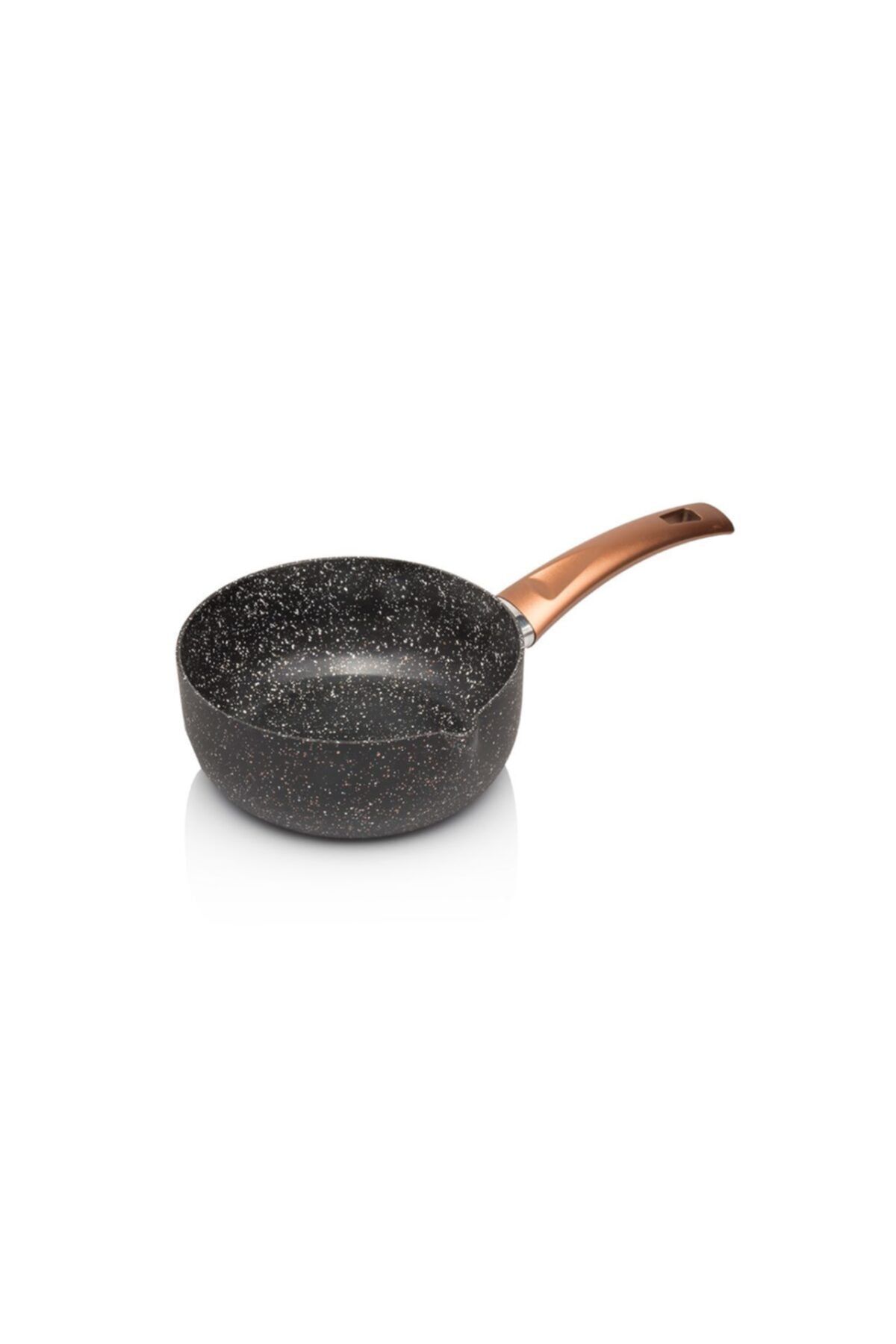 EW's Kitchenware Mat Siyah Granit Sütlük 16 cm