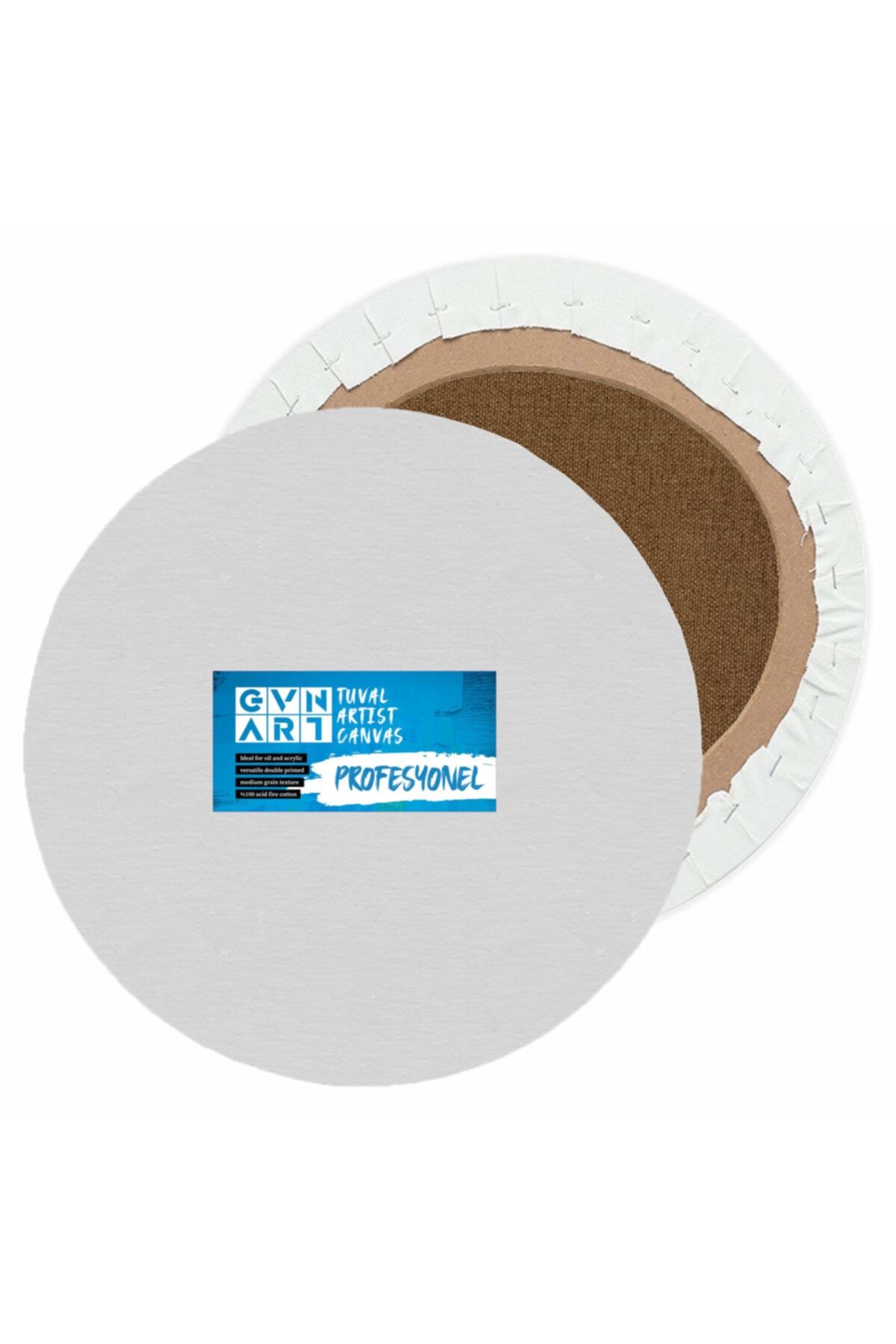 GVN ART Daire Tuval 50cm12mm Şase