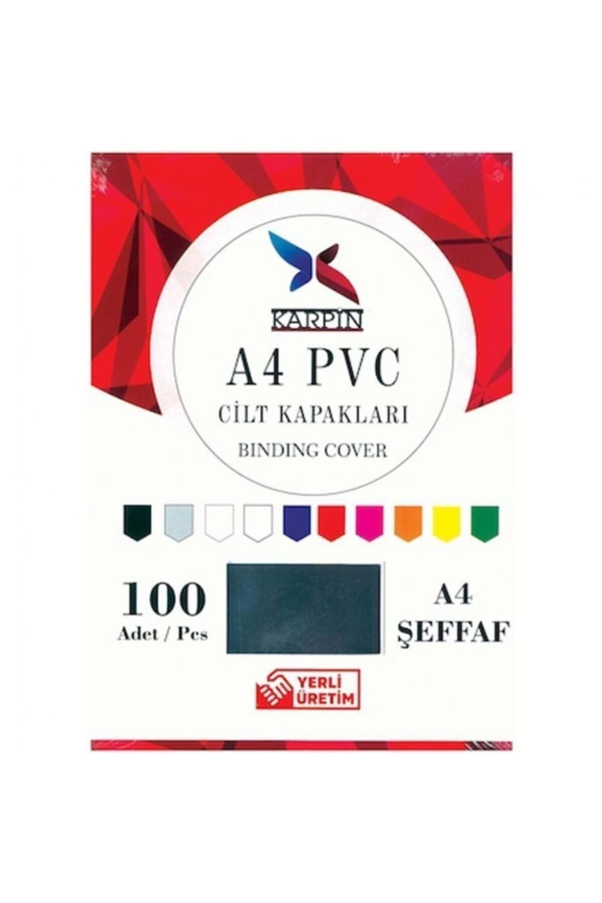 KARPINSKI Karpin A4 Pvc Cilt Kapağı Şeffaf 100lü 6225