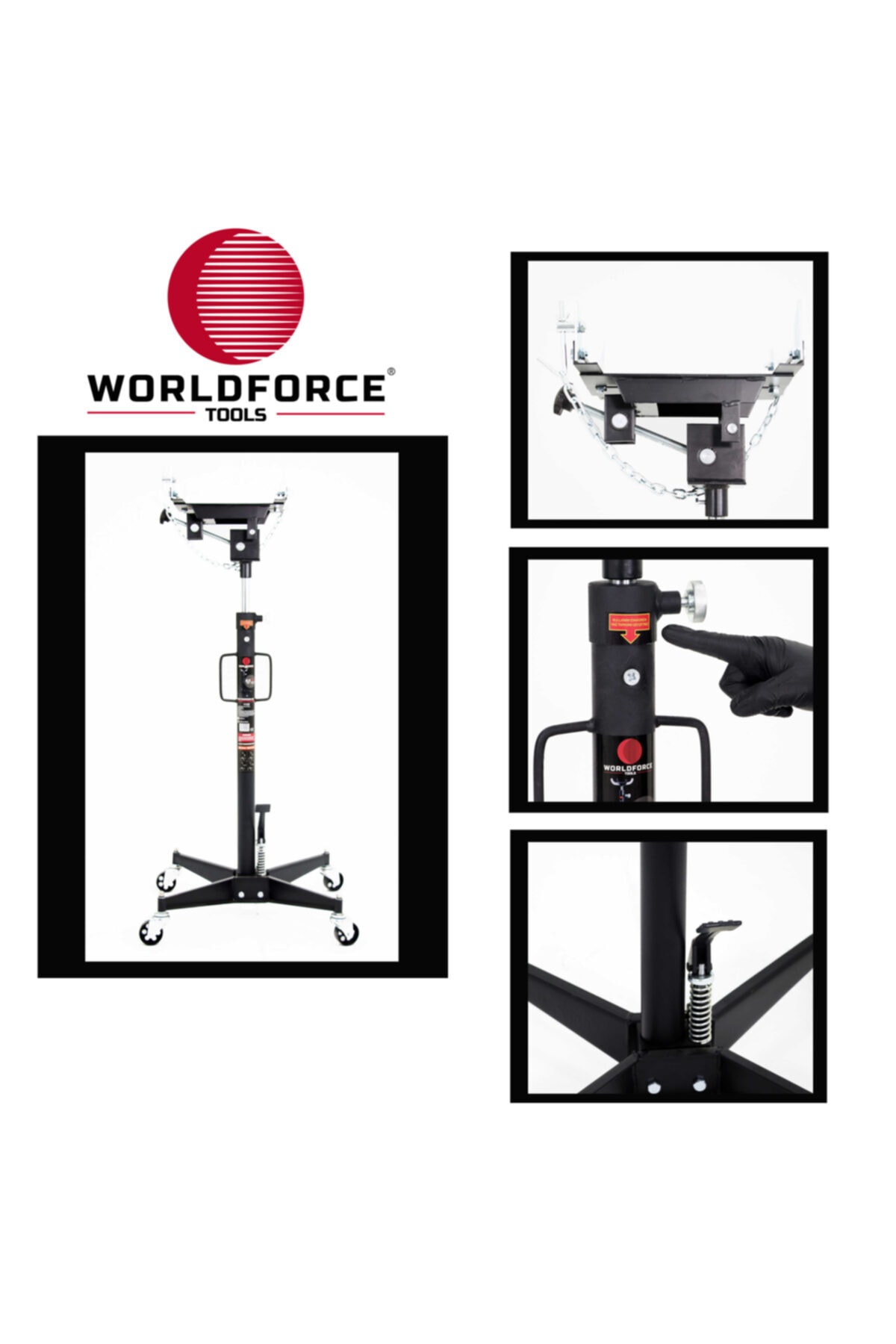 WORLDFORCE TOOLS Worldforce Profesyonel Otomatik Şanzımanlara Özel Şanzıman Krikosu 0,5 Ton