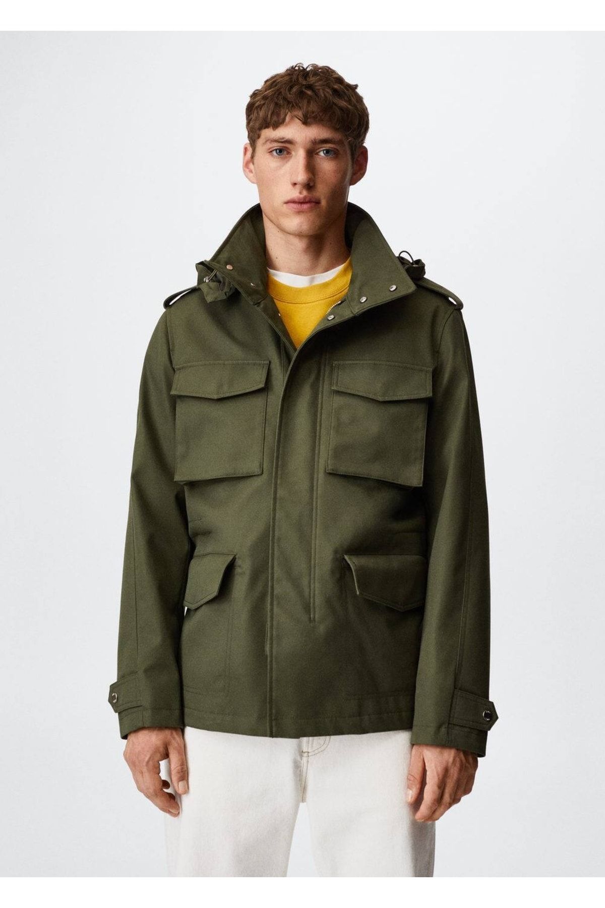 MANGO Man Jacket Khaki Trendyol