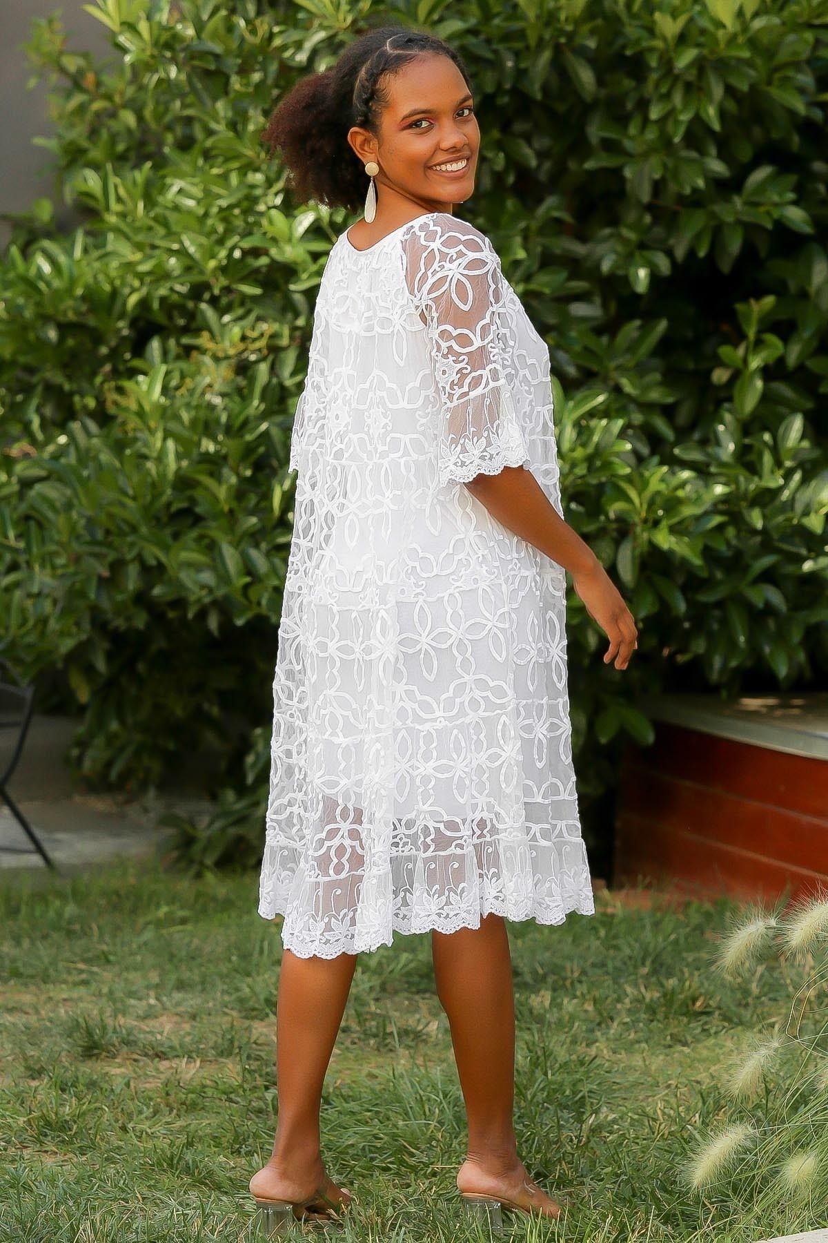 Chiccy Dress White Smock dress Trendyol