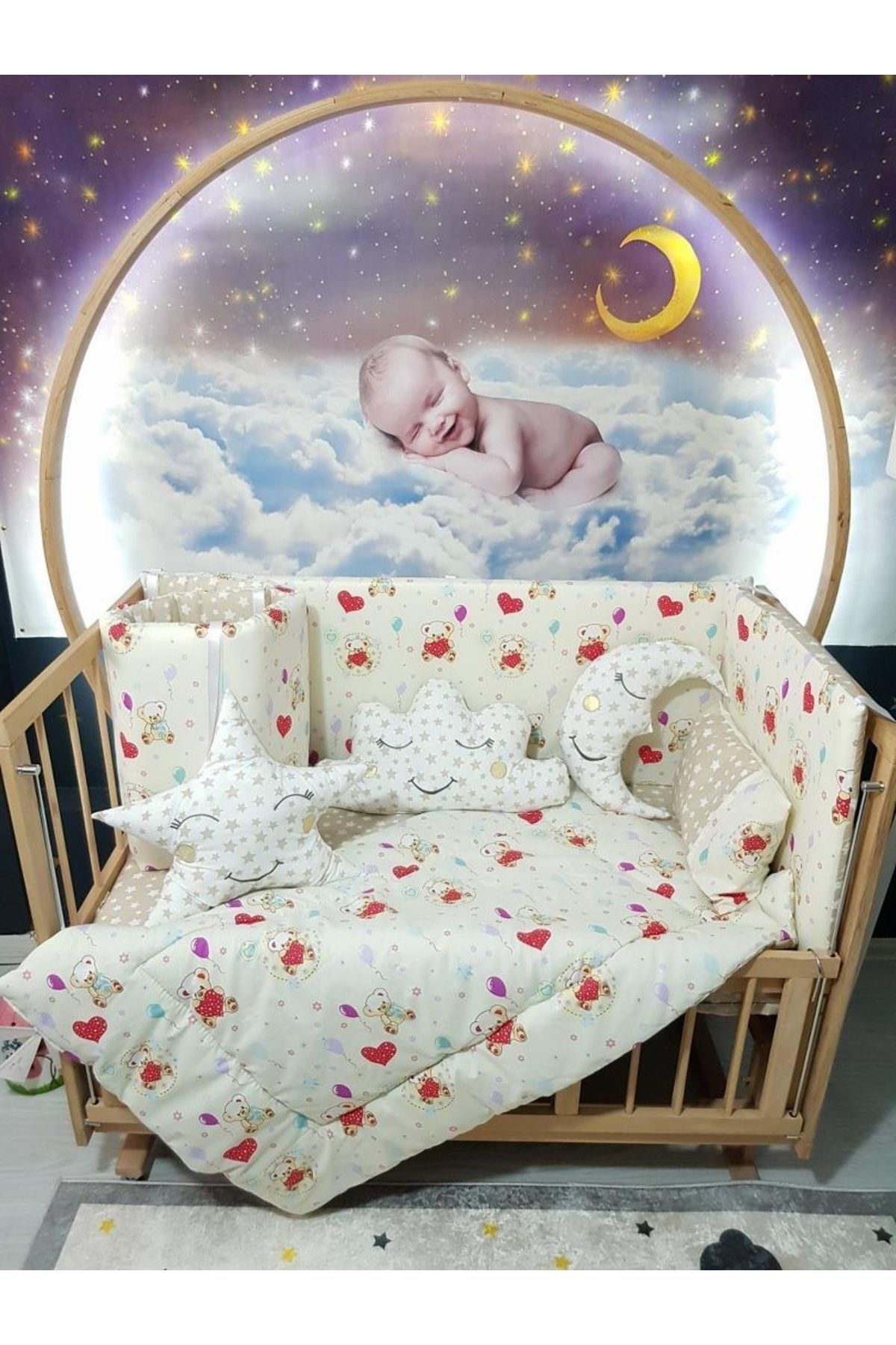 bebek iklimi 60x120 Special Series Baby Sleeping Set 9 Pieces