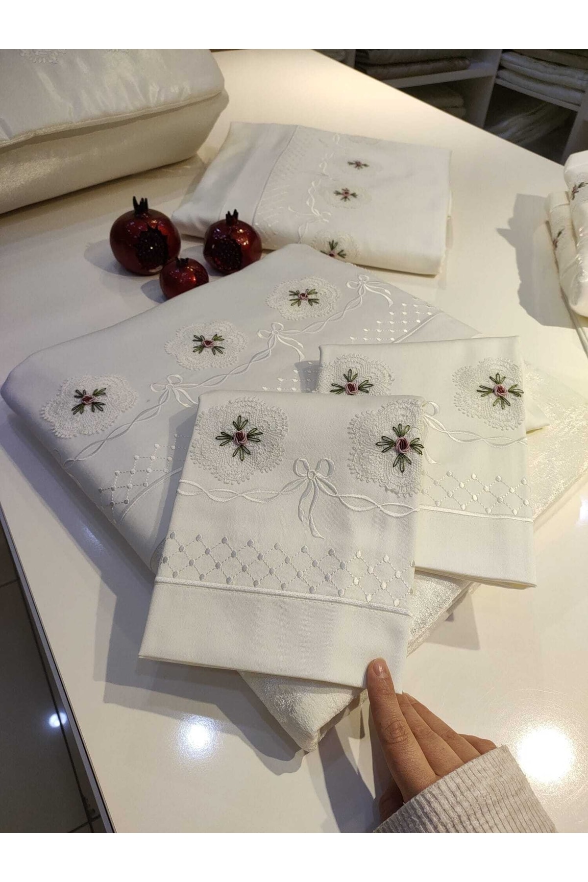 ست توری سوزنی، روکوکو، پیکه دوزی و روکش لحاف دست ساز