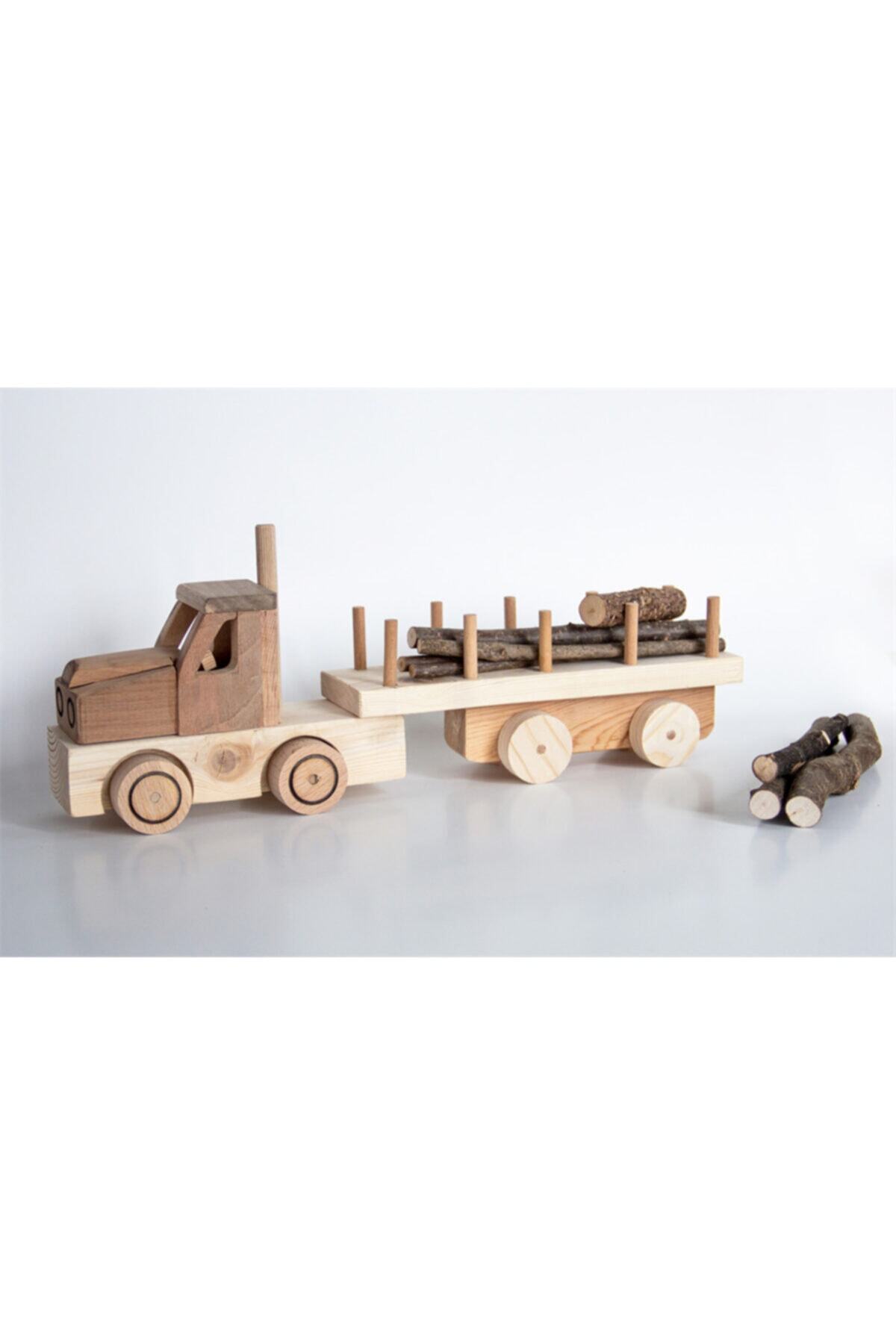 ToyToy Ahşap Odun Taşıyan Tır