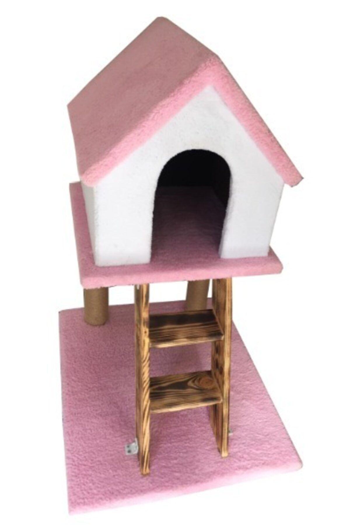Catoys Merdivenli Kedi Evi Ve Tırmalaması Pembe
