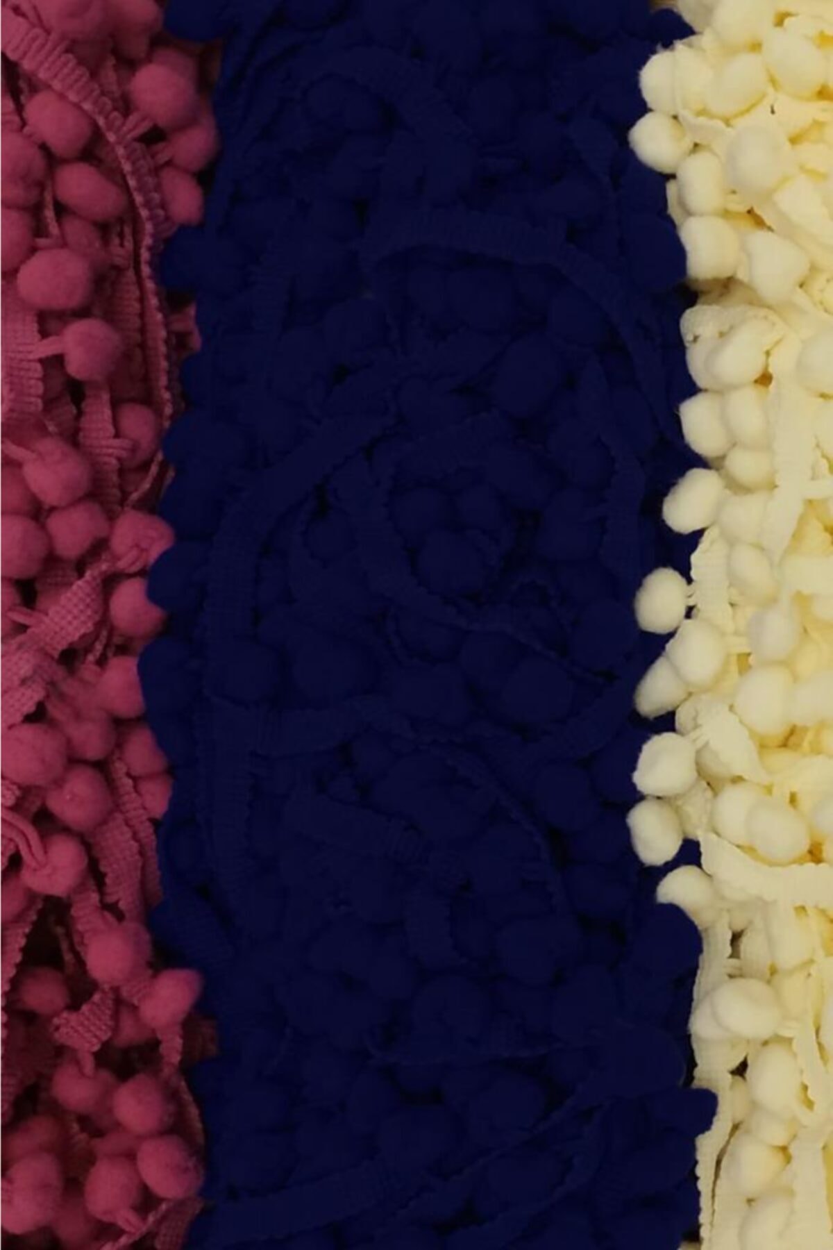 sgshobby Lacivert Sıralı Şerit Ponpon 8 m