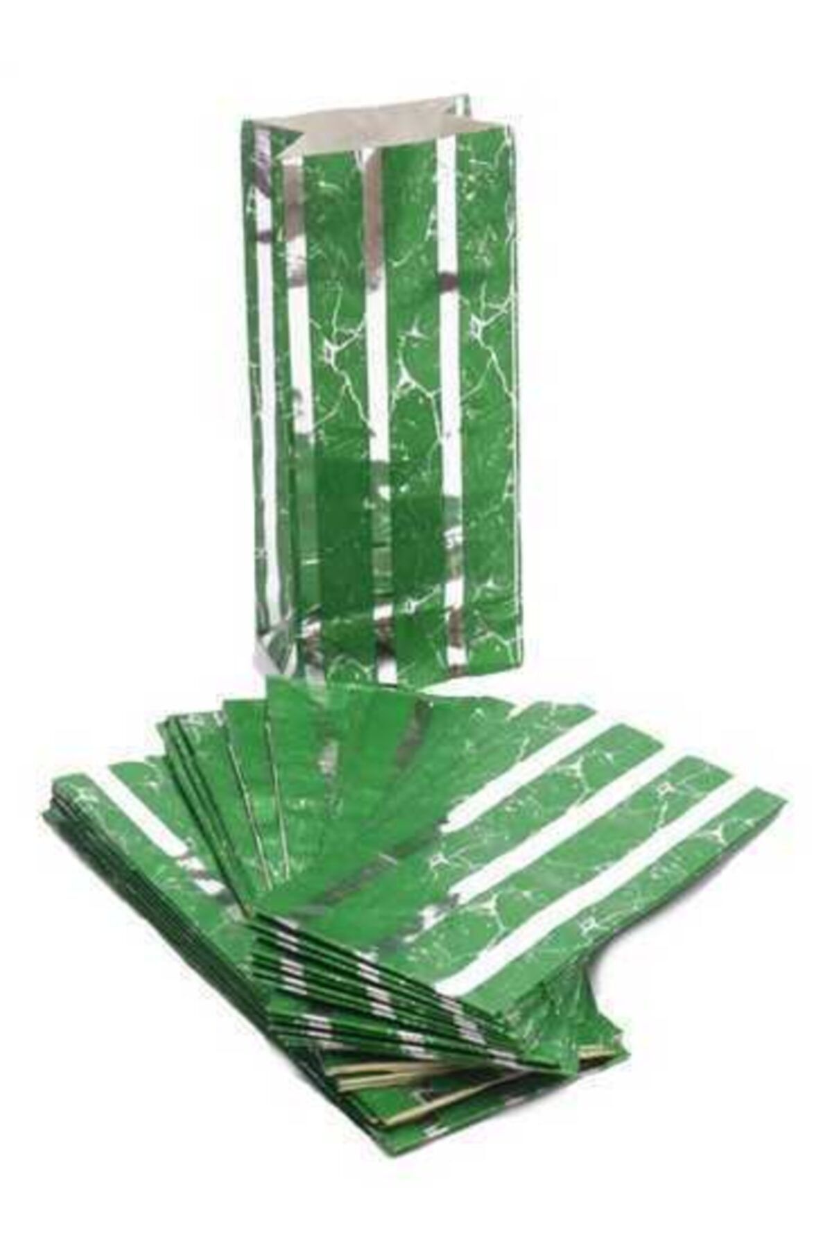 PAKETPARTİ Kağıt Hediye Zarfı Yeşil 25'li 24x10x7 cm