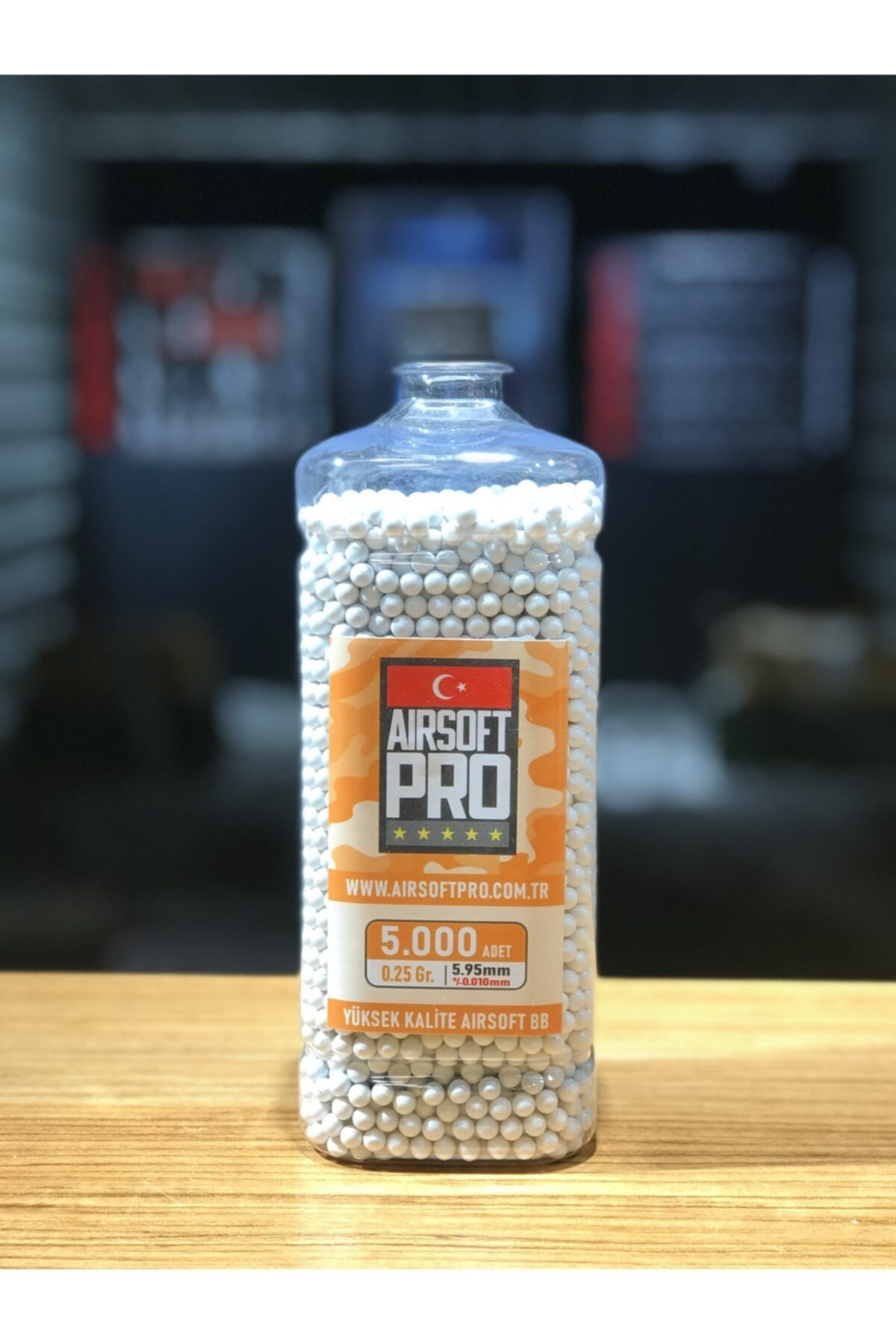 Airsoft PRO 0.25 Gr Bb - 5.000 Adet - 1.25 Kg Şişe