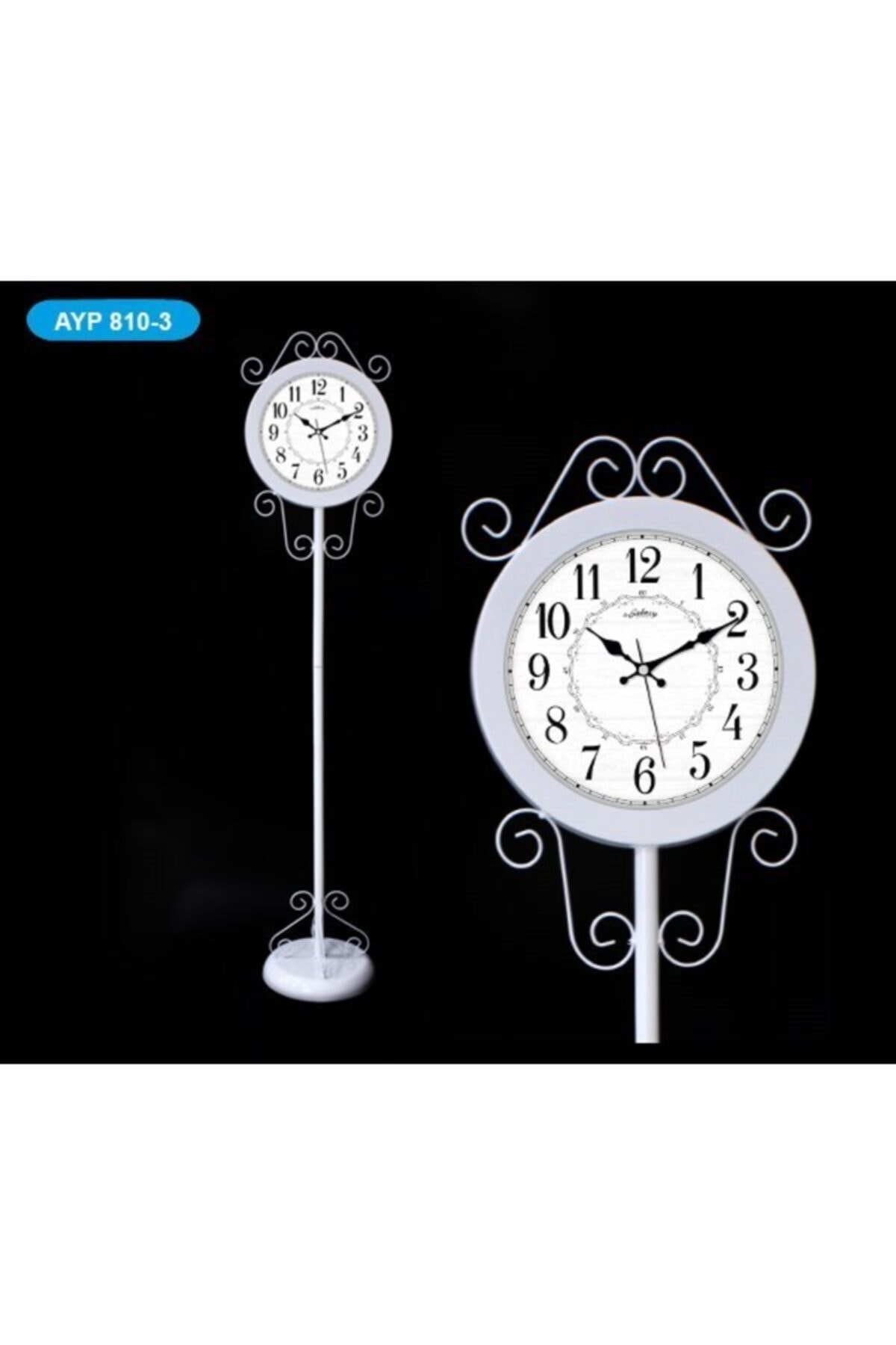 pazariz Galaxy 810-2 Eyfel Ayaklı Metal Saat (138 Cm) - Siyah