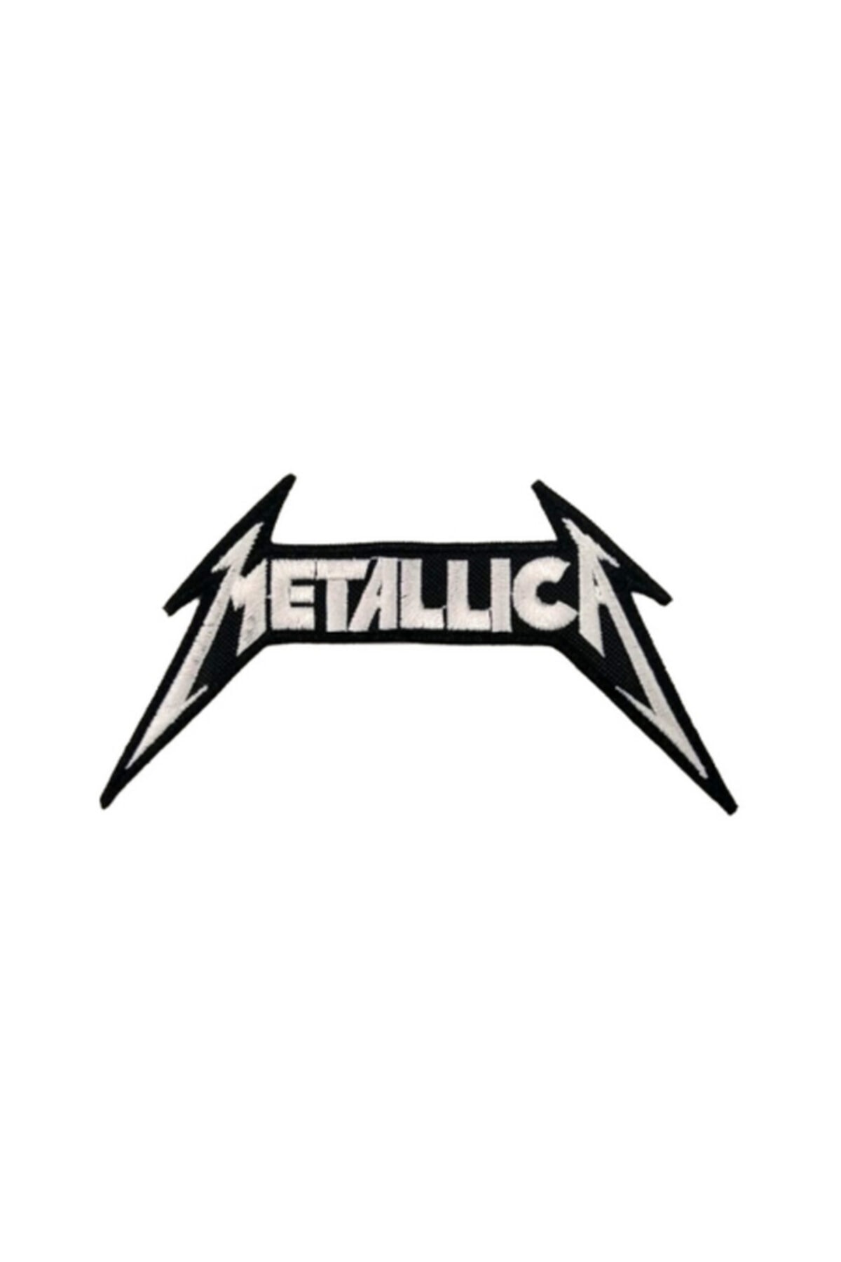 XSHOP Beyaz Metallica Rock Metal Patches Arma Peç Kot Yaması