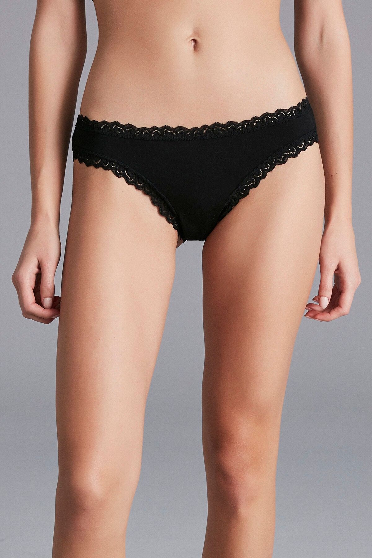 Penti Siyah Micro Modal Slip Külot