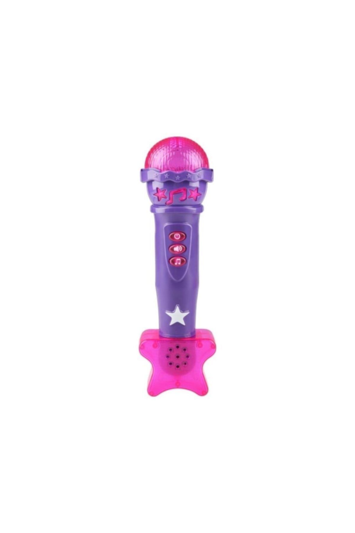 Erdem Oyuncak Pilli Işıklı Sesli Karaoke Mikrofon-mor