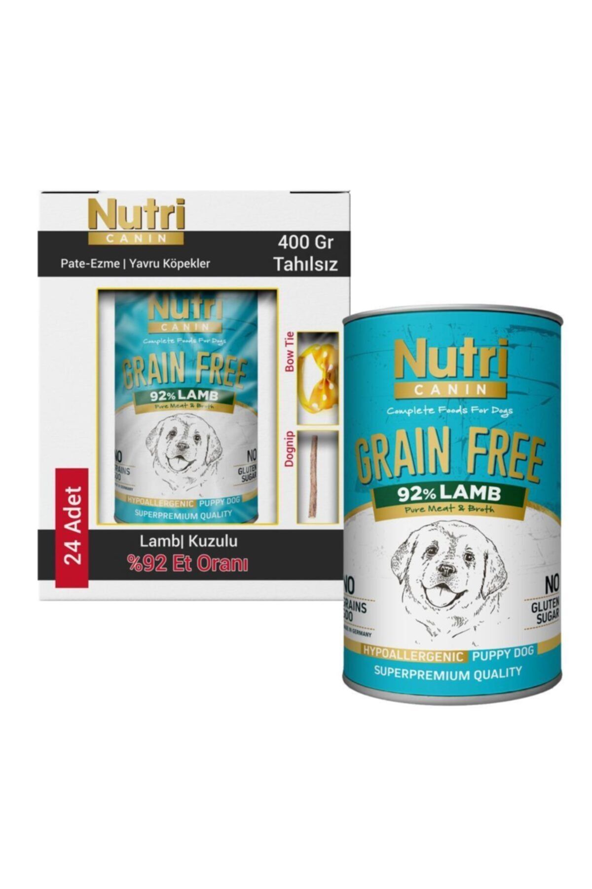 Nutri Canin Puppy Tahılsız Kuzulu Yavru Köpek Maması 24x400 gr