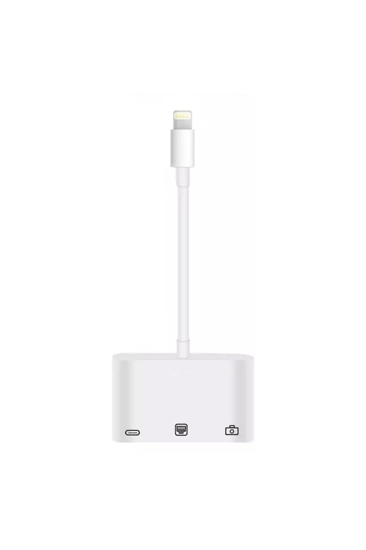Microsonic Lightning To Ethernet & Usb Adapter Kablo, Iphone, Ipad Usb, Ethernet Dönüştürücü Adaptör