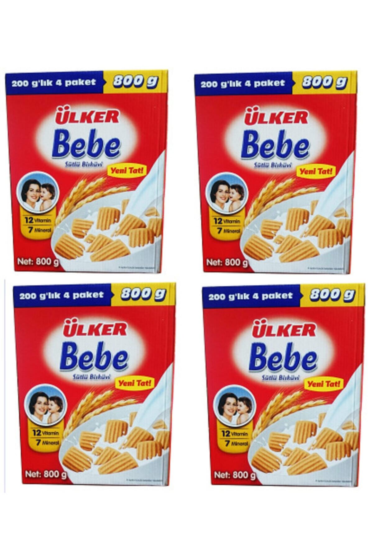 Ülker Sütlü Bebe Bisküvisi 4 X 800gr