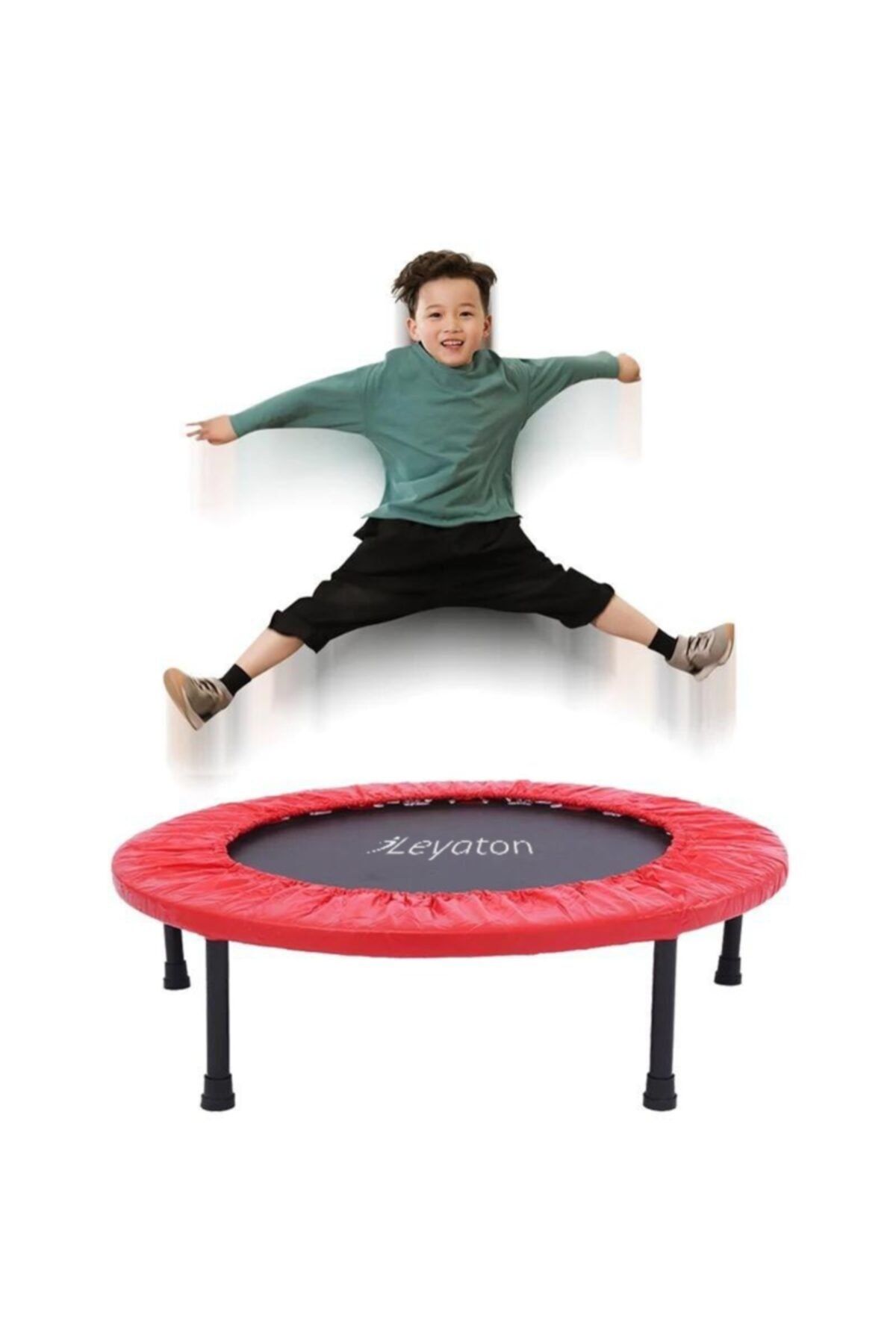 Leyaton 92 Cm Deluxe Trampolin Kırmızı (36 Inç Trambolin)
